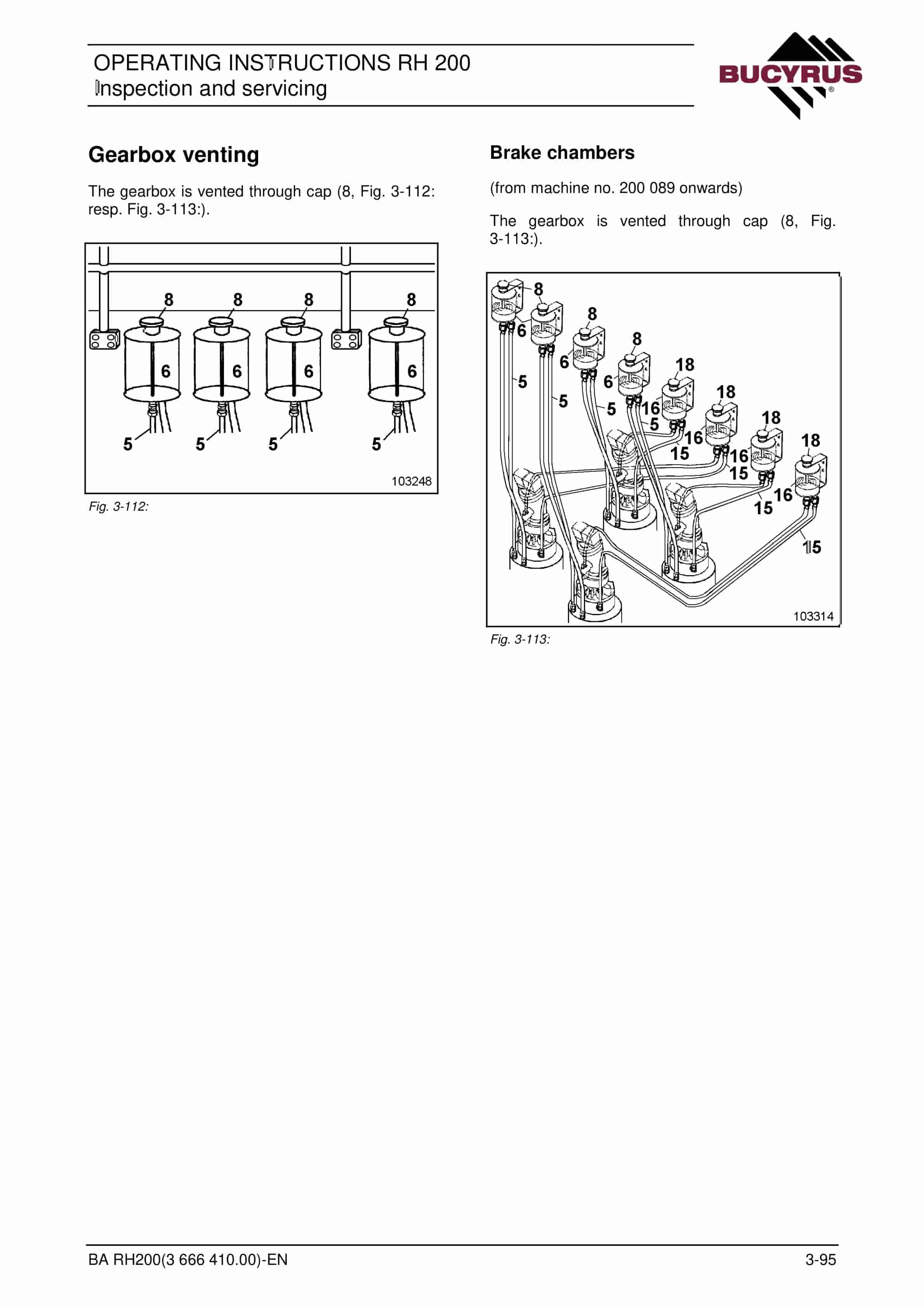 Bucyrus RH200 Hydraulic Excavator Operating Instructions 3666410 4 Bucyrus RH200 Hydraulic Excavator Operating Instructions 3666410 - Image 4