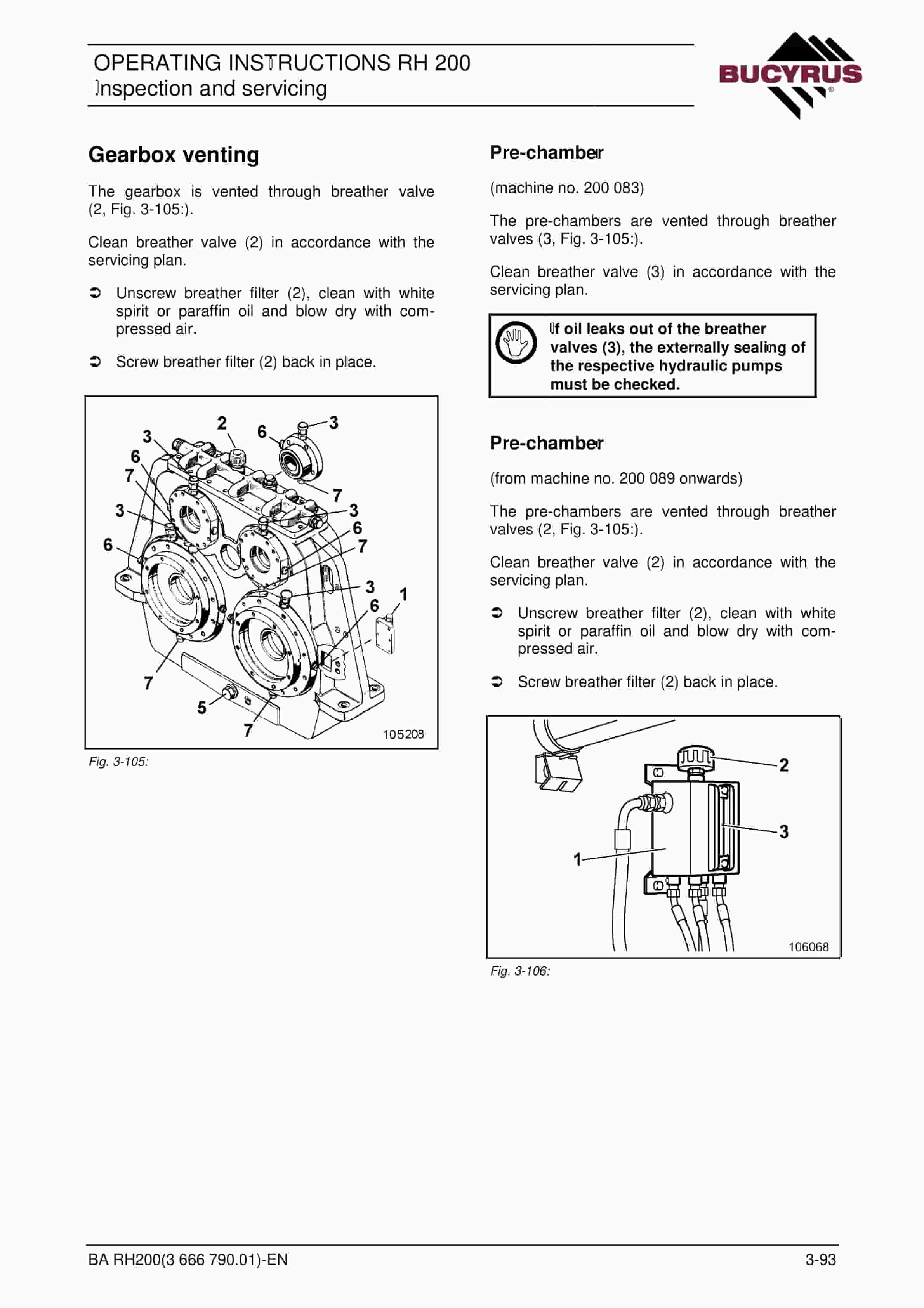 Bucyrus RH200 Hydraulic Excavator Operating Instructions 3666790.01 4 Bucyrus RH200 Hydraulic Excavator Operating Instructions 3666790.01 - Image 4