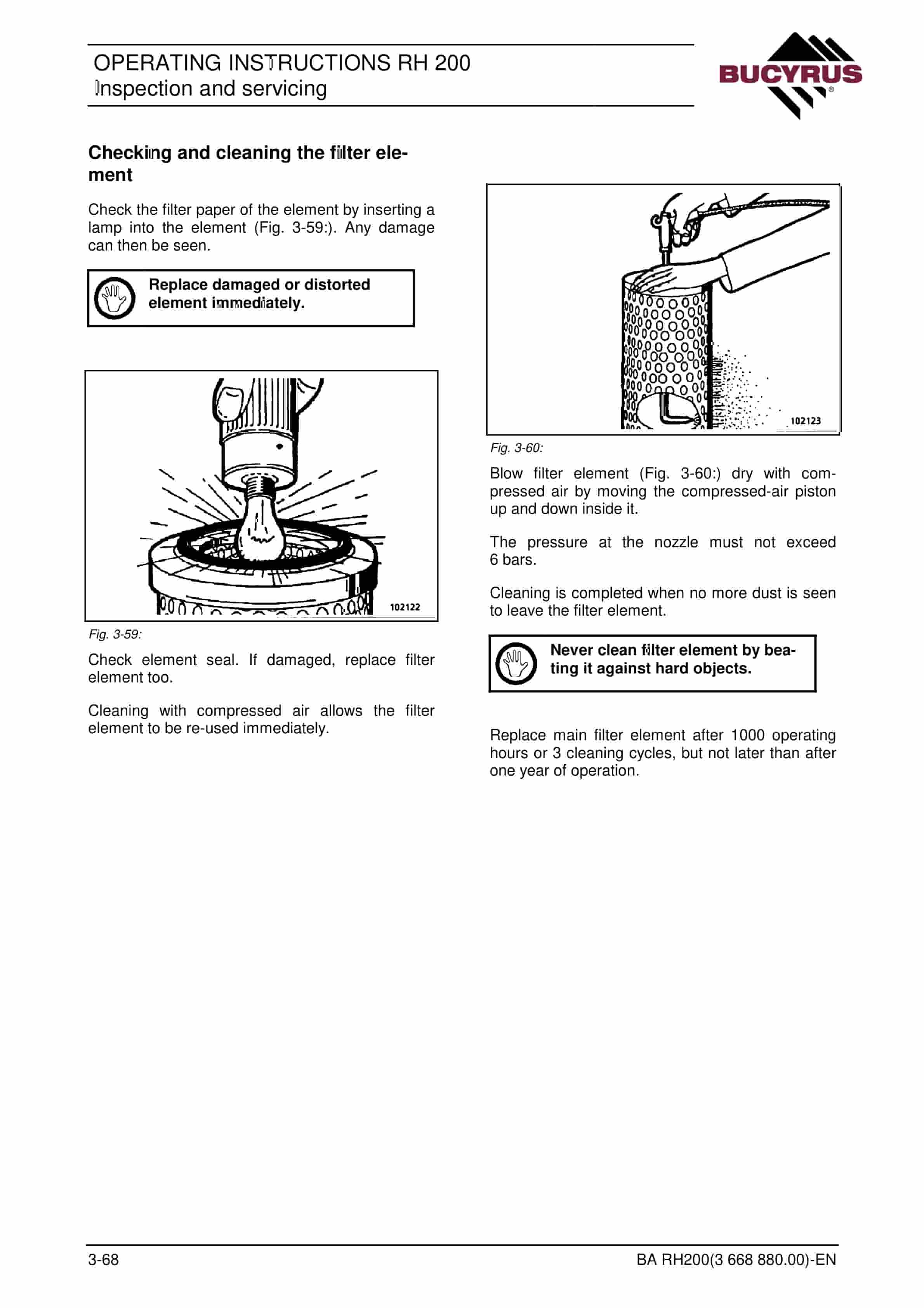 Bucyrus RH200 Hydraulic Excavator Operating Instructions 3668880 3 Bucyrus RH200 Hydraulic Excavator Operating Instructions 3668880 - Image 3