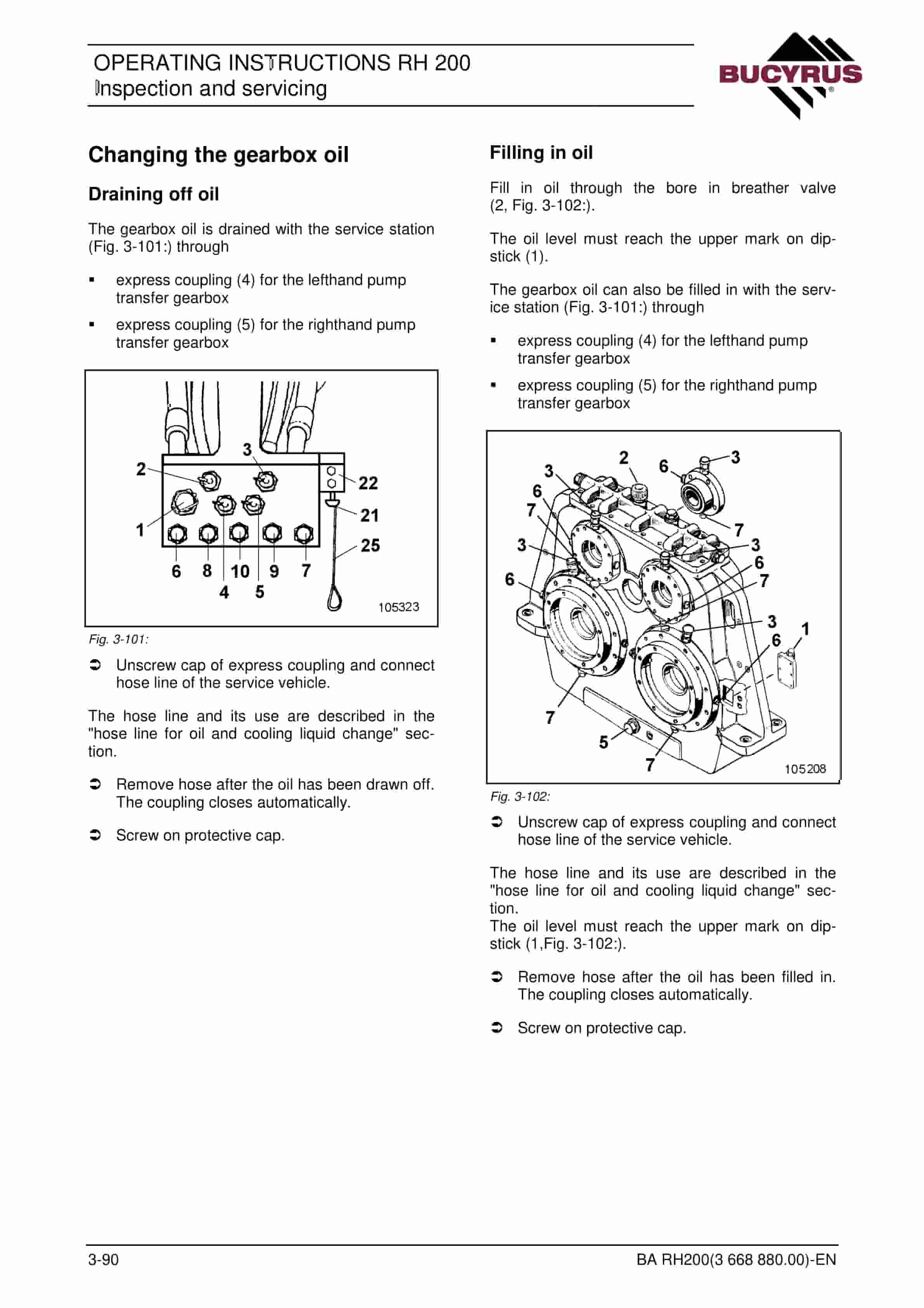 Bucyrus RH200 Hydraulic Excavator Operating Instructions 3668880 4 Bucyrus RH200 Hydraulic Excavator Operating Instructions 3668880 - Image 4
