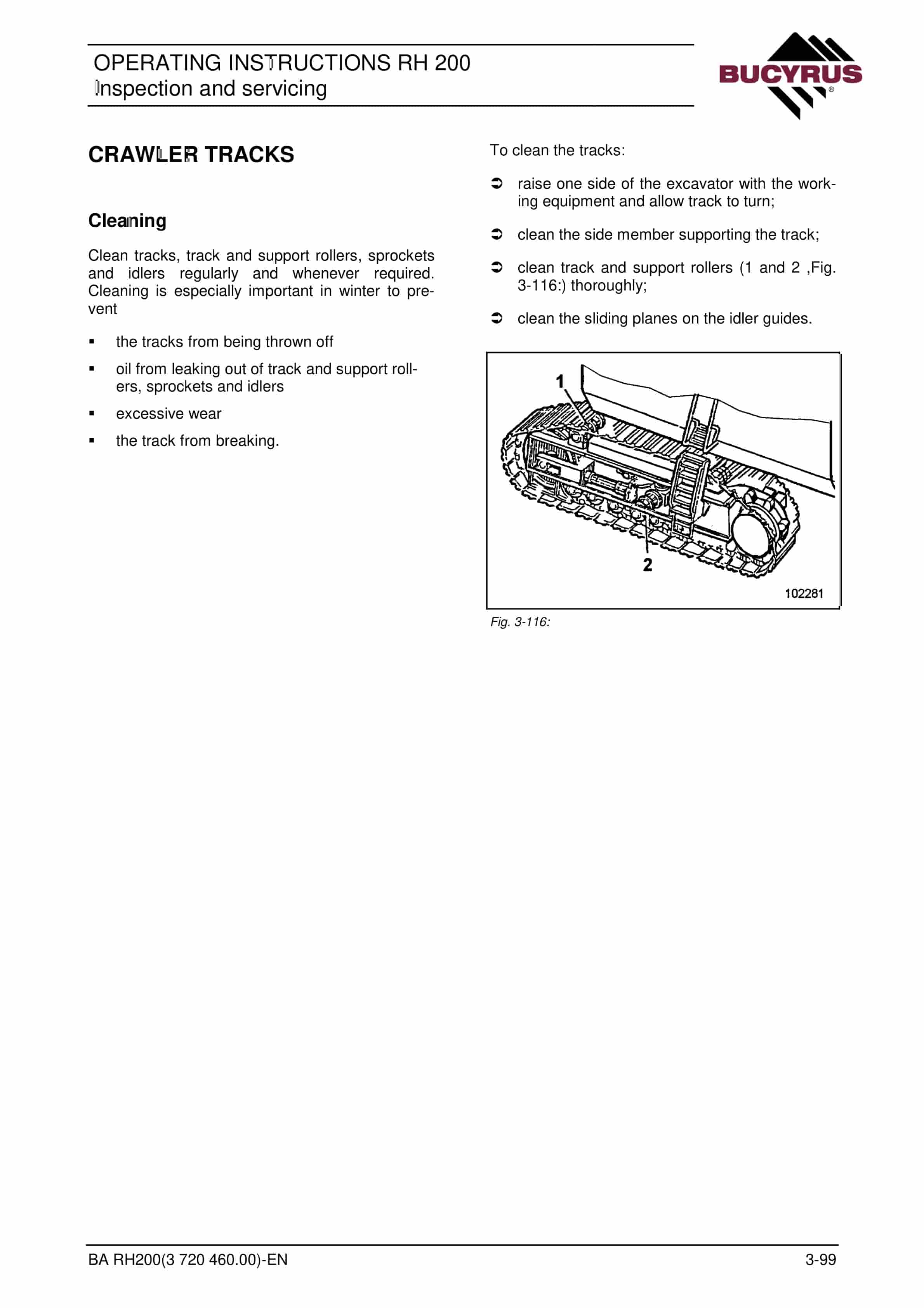 Bucyrus RH200 Hydraulic Excavator Operating Instructions 3720460 4 Bucyrus RH200 Hydraulic Excavator Operating Instructions 3720460 - Image 4