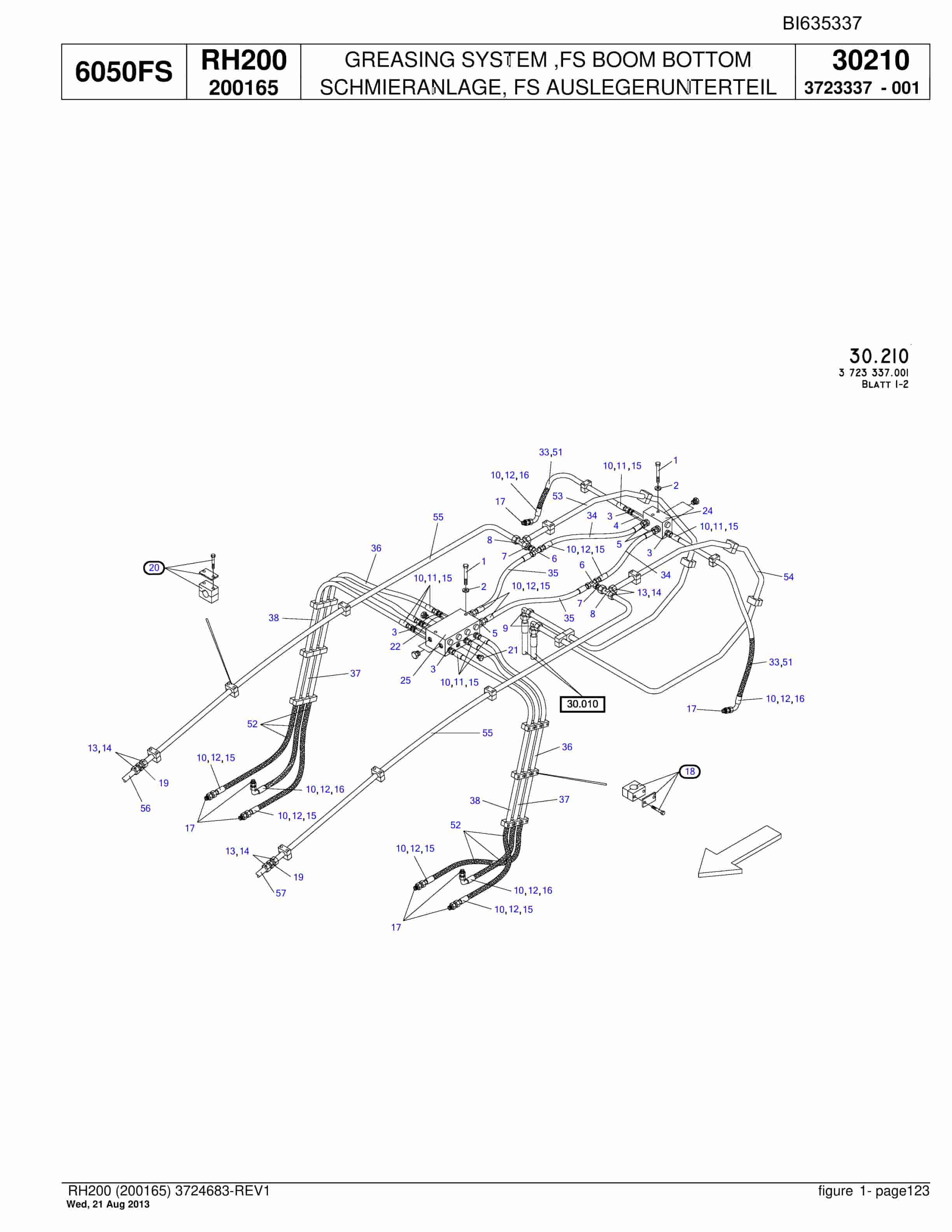 Bucyrus RH200 Hydraulic Excavator Parts Catalog BI635337-4