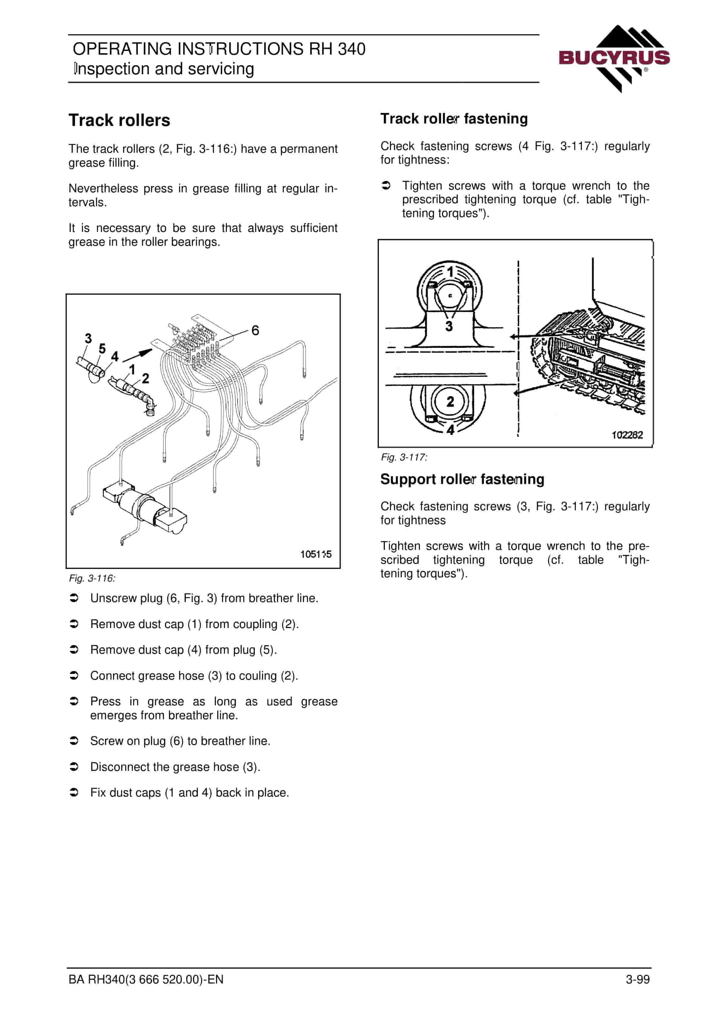 Bucyrus RH340 Hydraulic Excavator Operating Instructions 3666520 4 Bucyrus RH340 Hydraulic Excavator Operating Instructions 3666520 - Image 4