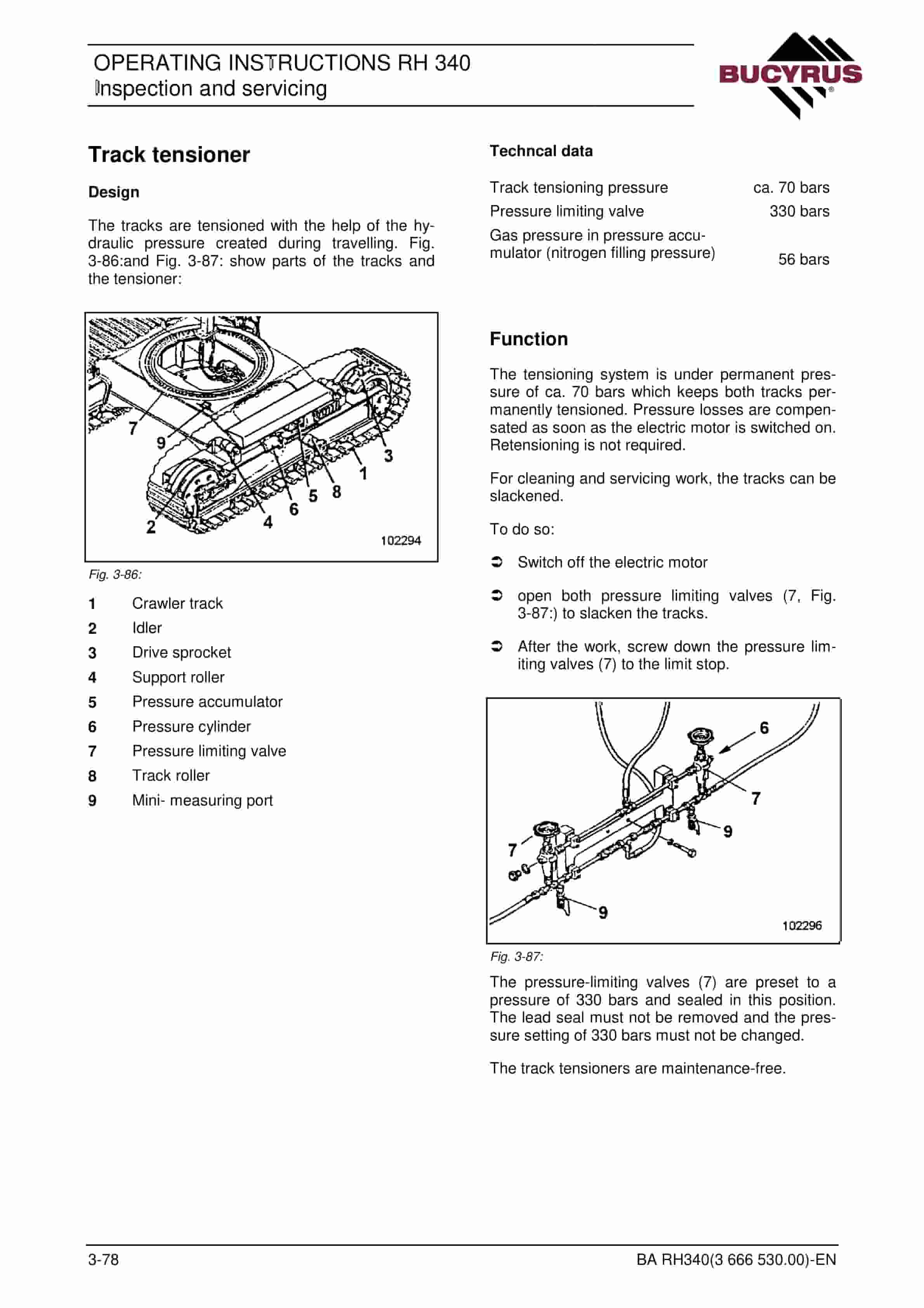 Bucyrus RH340 Hydraulic Excavator Operating Instructions 3666530 4 Bucyrus RH340 Hydraulic Excavator Operating Instructions 3666530 - Image 4