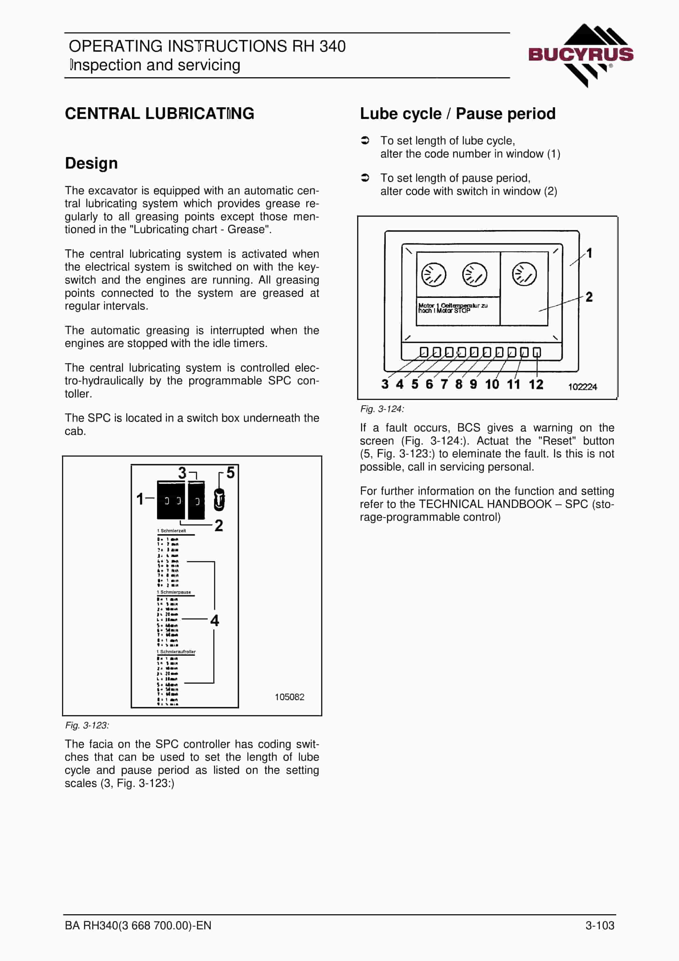 Bucyrus RH340 Hydraulic Excavator Operating Instructions 3668700 5 Bucyrus RH340 Hydraulic Excavator Operating Instructions 3668700 - Image 5