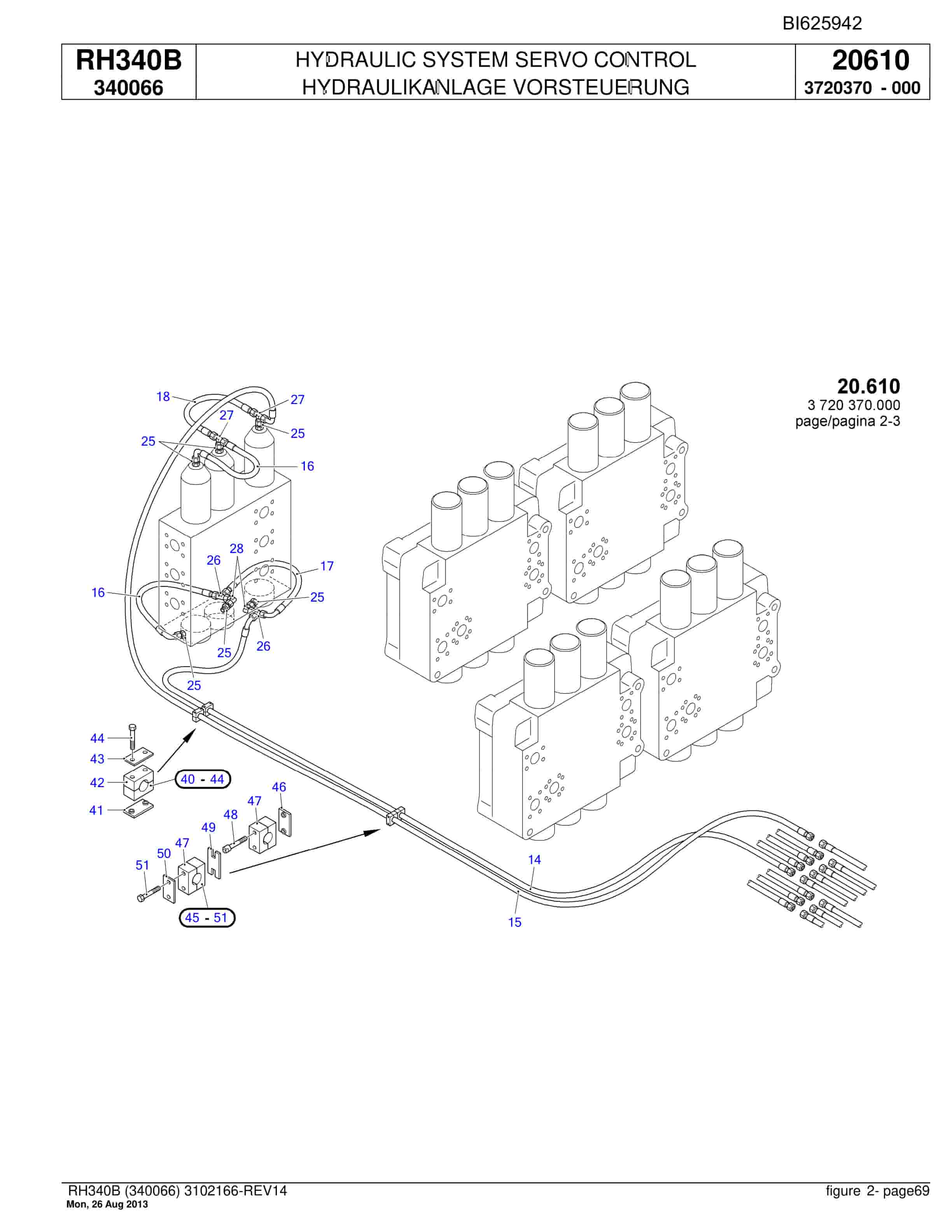 Bucyrus RH340B Hydraulic Excavator Parts Catalog BI625942-2