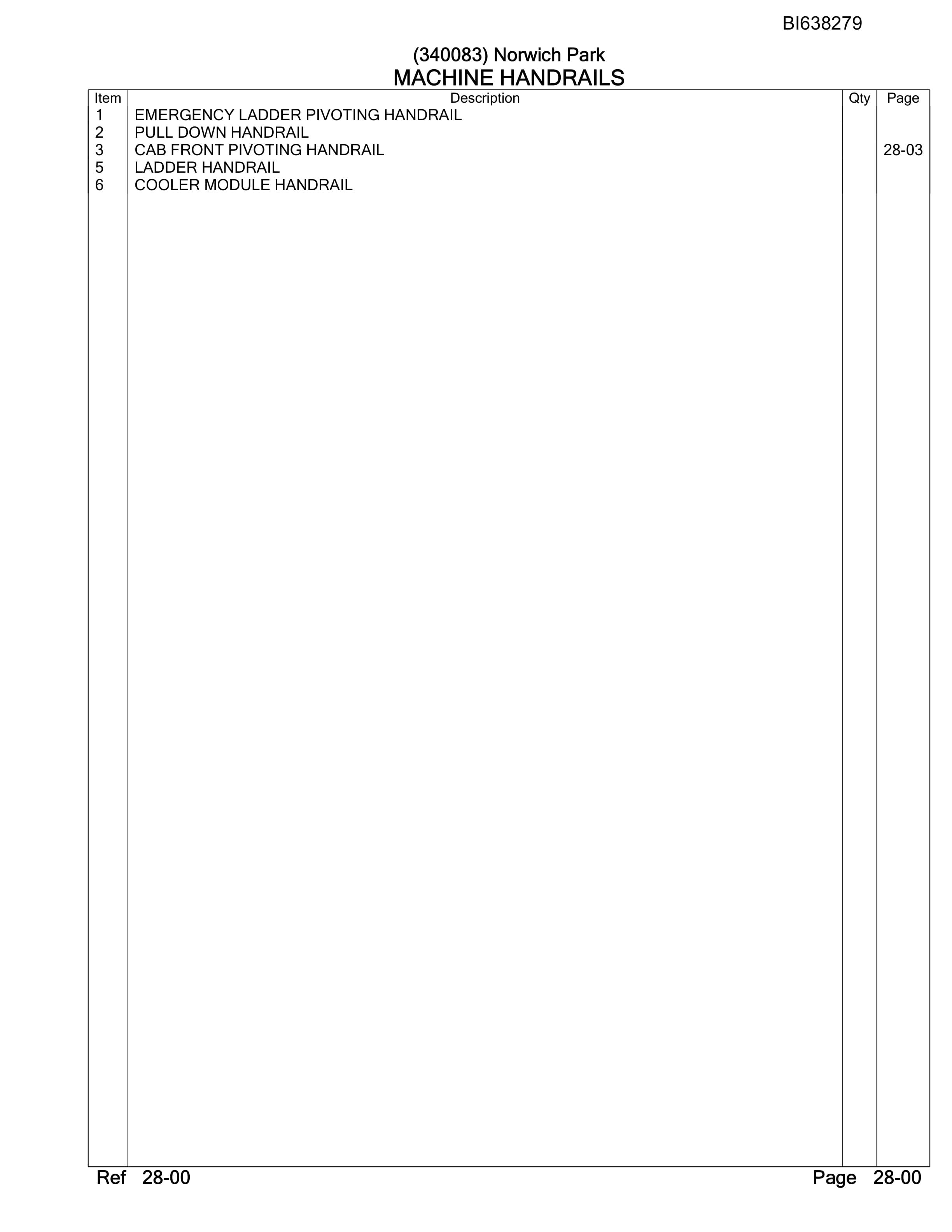 Bucyrus RH340B Hydraulic Excavator Parts Catalog BI638279 4 Bucyrus RH340B Hydraulic Excavator Parts Catalog BI638279 - Image 4