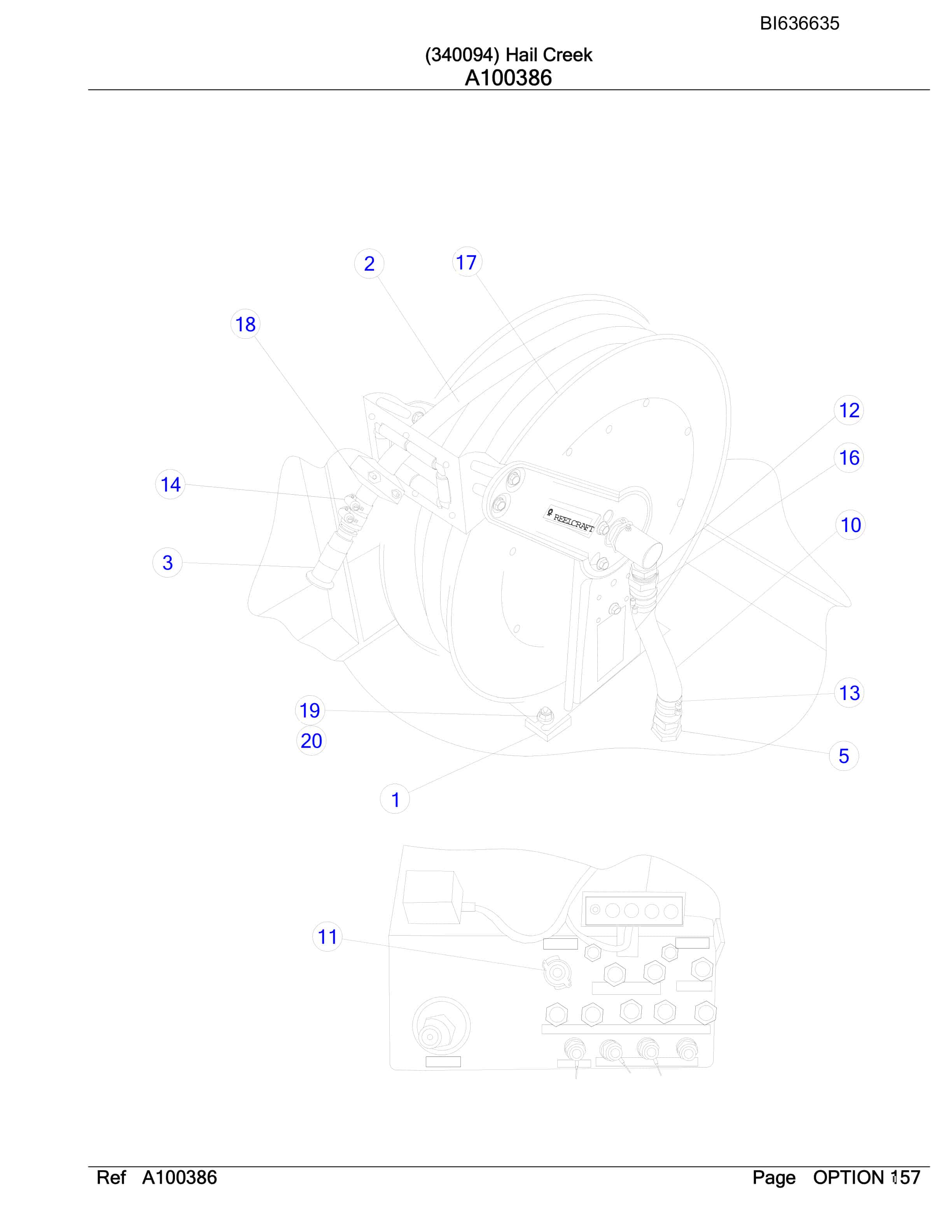 Bucyrus RH340B Hydraulic Excavator Parts Manual BI636635-4