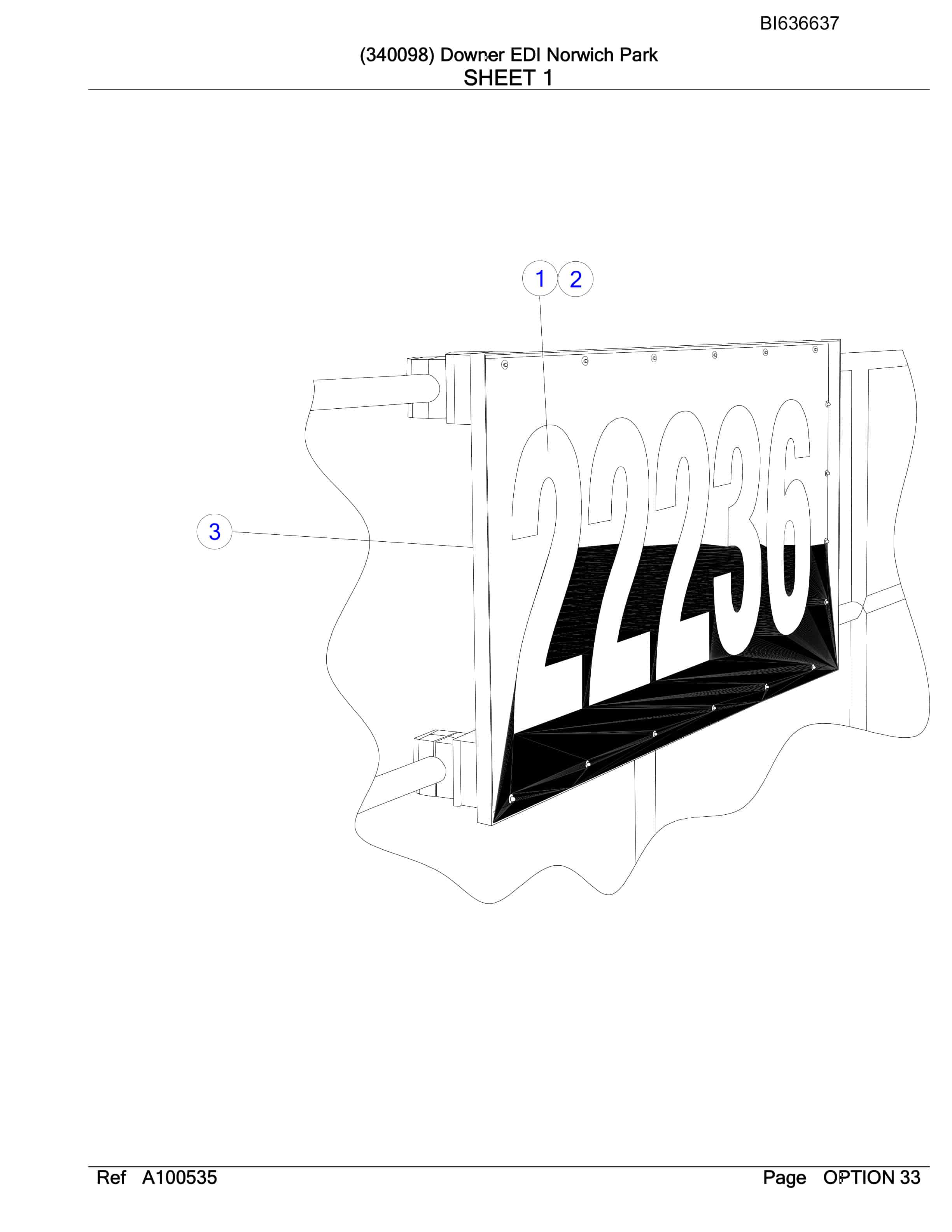 Bucyrus RH340B Hydraulic Excavator Parts Manual BI636637-2