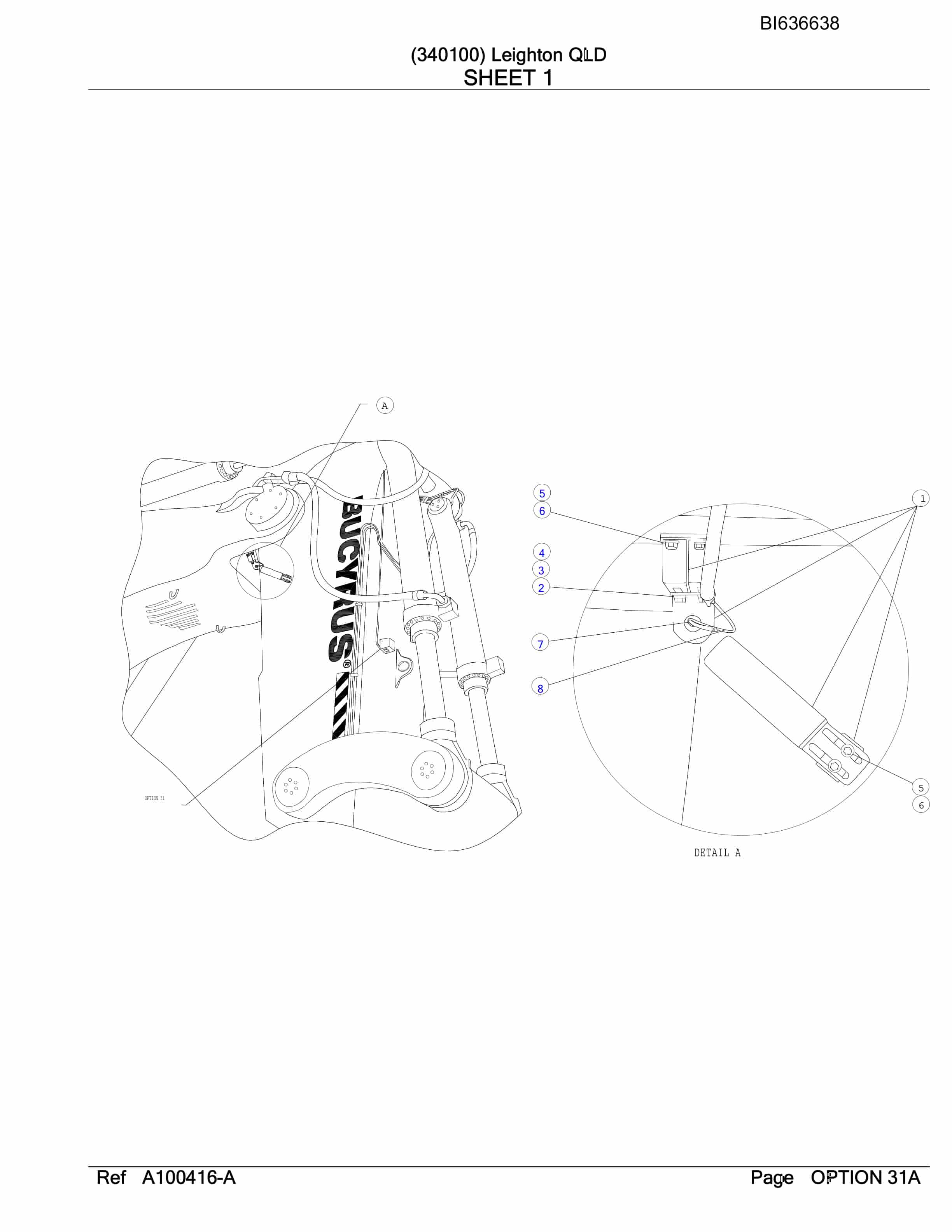 Bucyrus RH340B Hydraulic Excavator Parts Manual BI636638-2