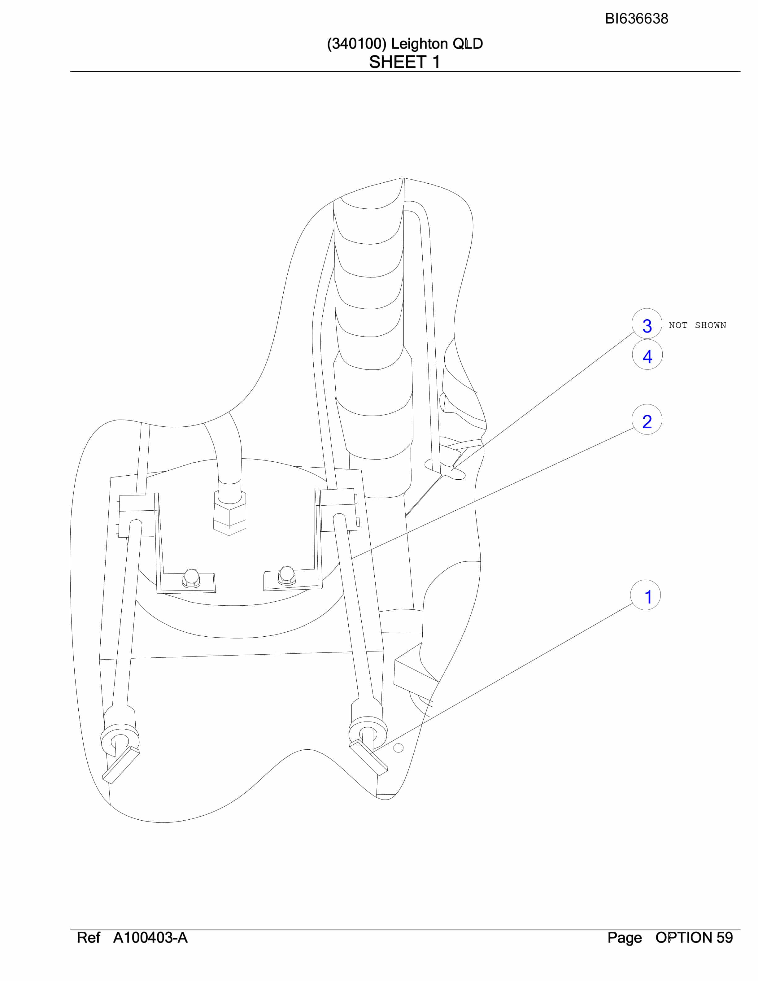 Bucyrus RH340B Hydraulic Excavator Parts Manual BI636638-4