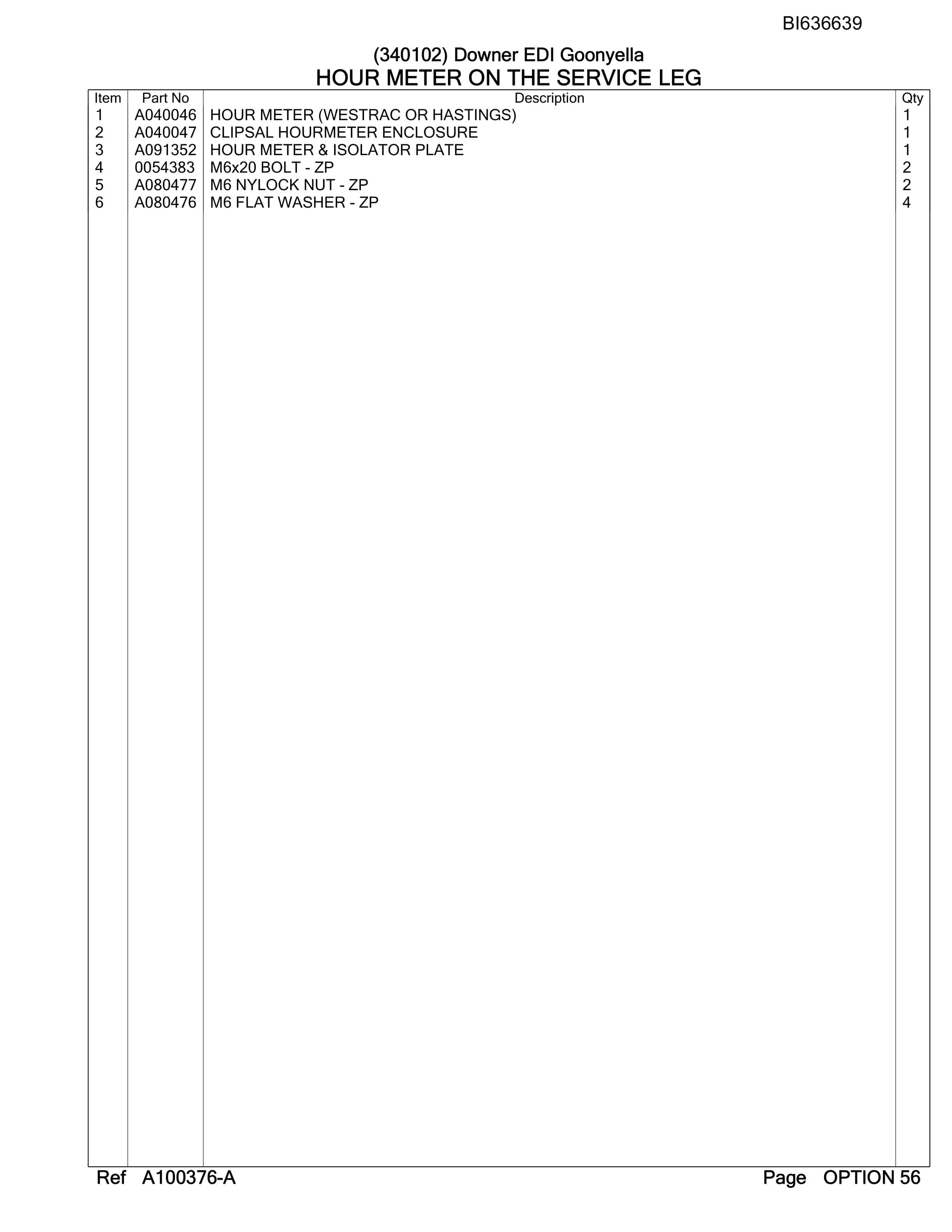 Bucyrus RH340B Hydraulic Excavator Parts Manual BI636639-3
