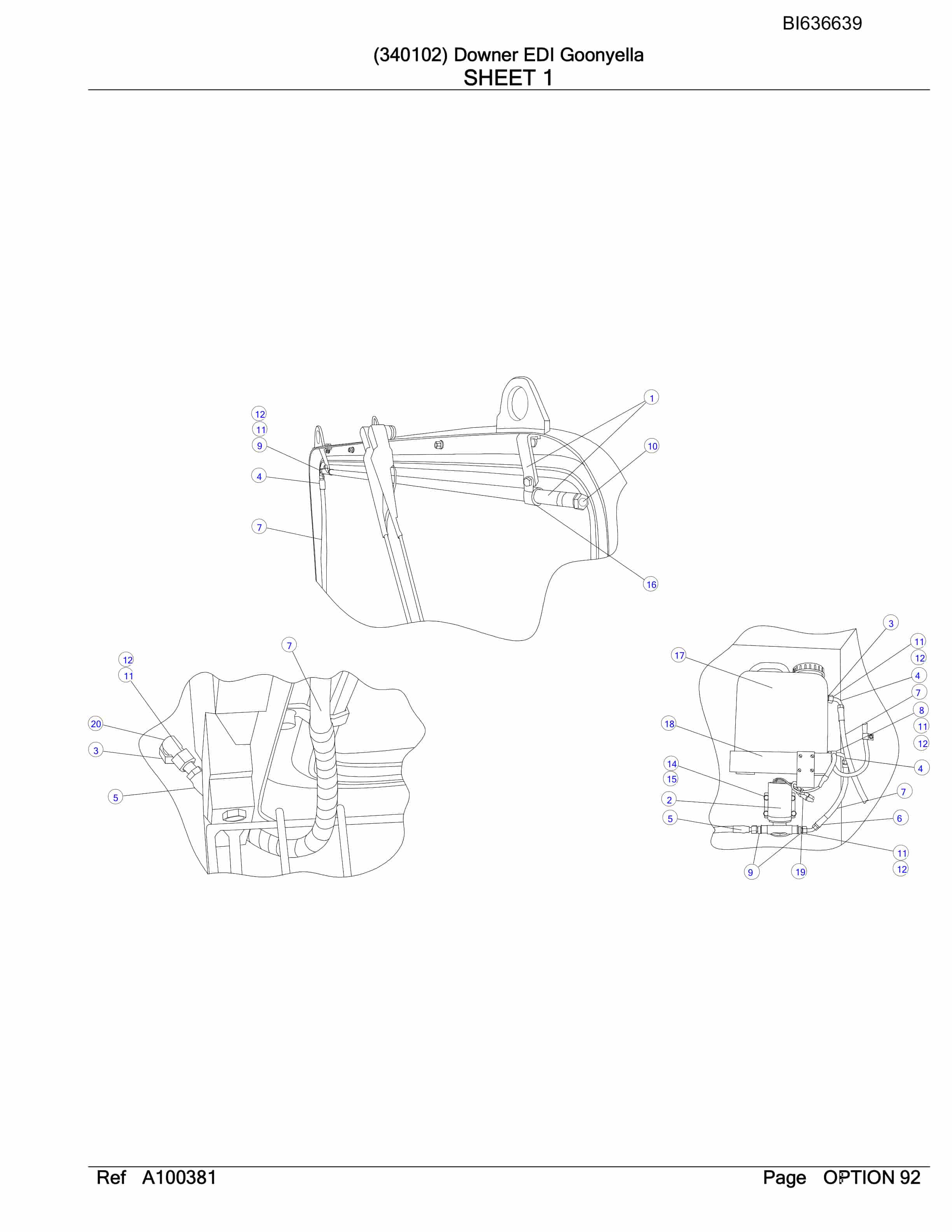 Bucyrus RH340B Hydraulic Excavator Parts Manual BI636639-4