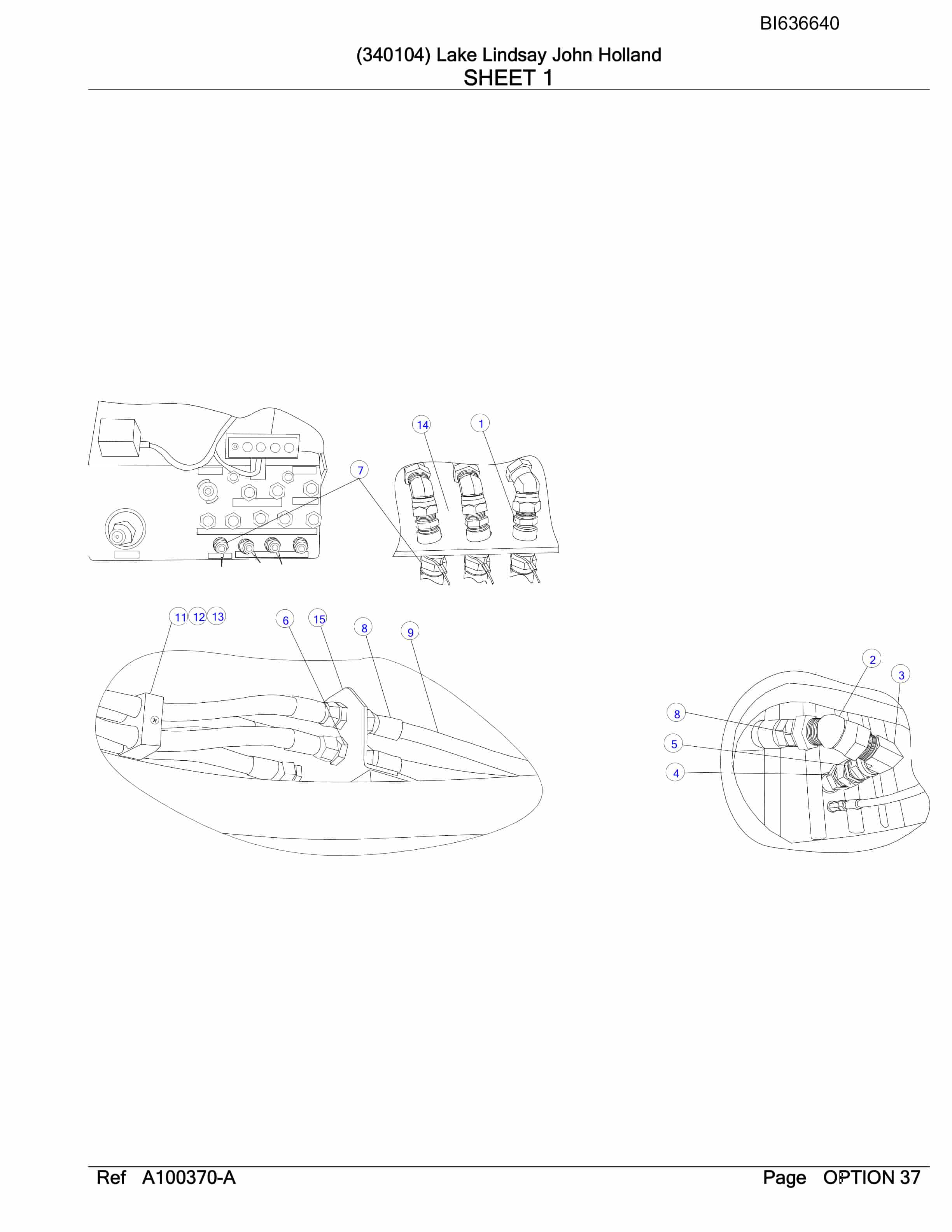 Bucyrus RH340B Hydraulic Excavator Parts Manual BI636640-2