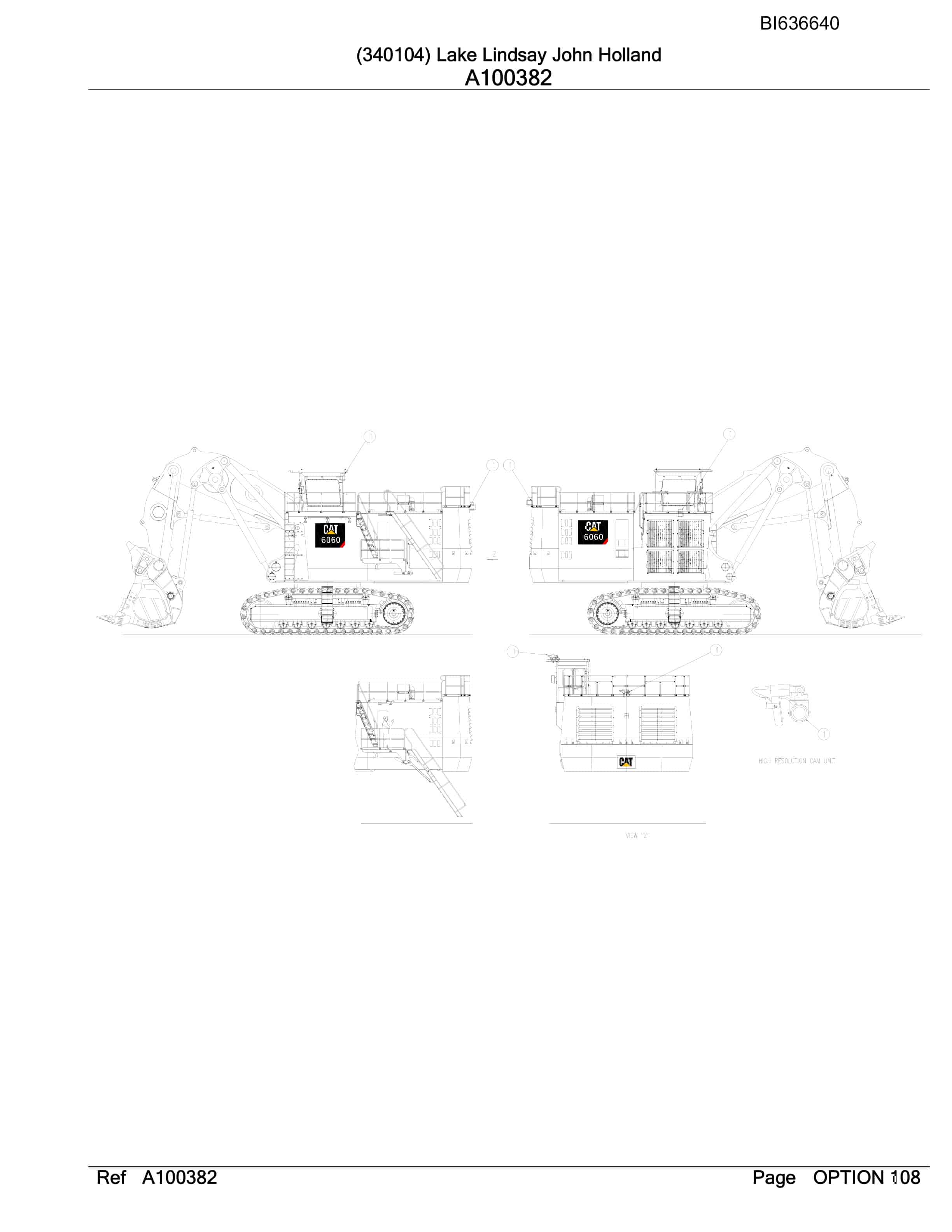 Bucyrus RH340B Hydraulic Excavator Parts Manual BI636640-4
