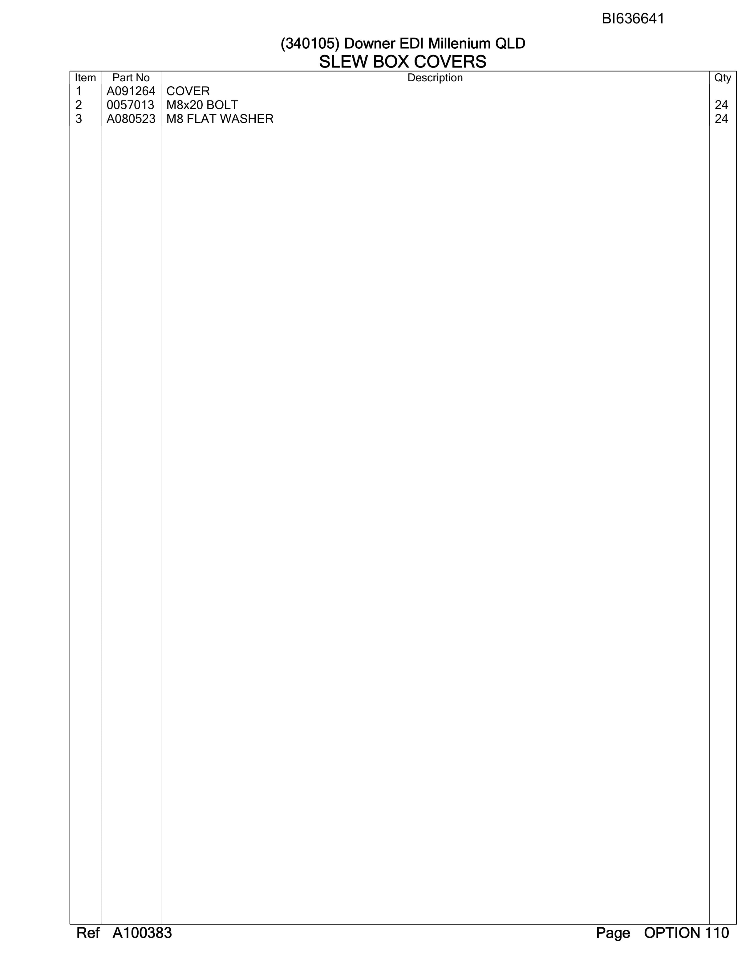 Bucyrus RH340B Hydraulic Excavator Parts Manual BI636641-5