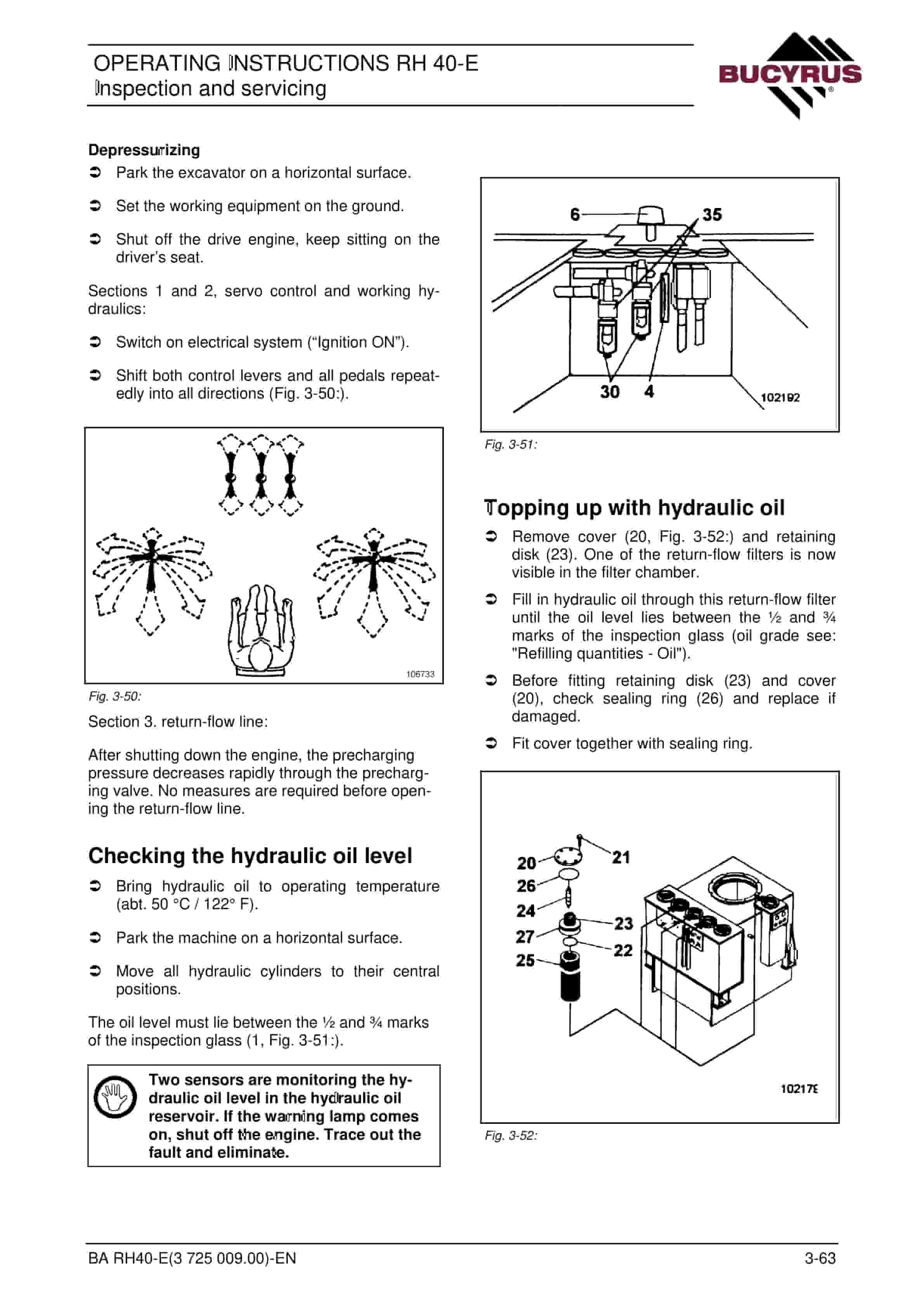 Bucyrus RH40E Hydraulic Excavator Operating Instructions 3725009 3 Bucyrus RH40E Hydraulic Excavator Operating Instructions 3725009 - Image 3
