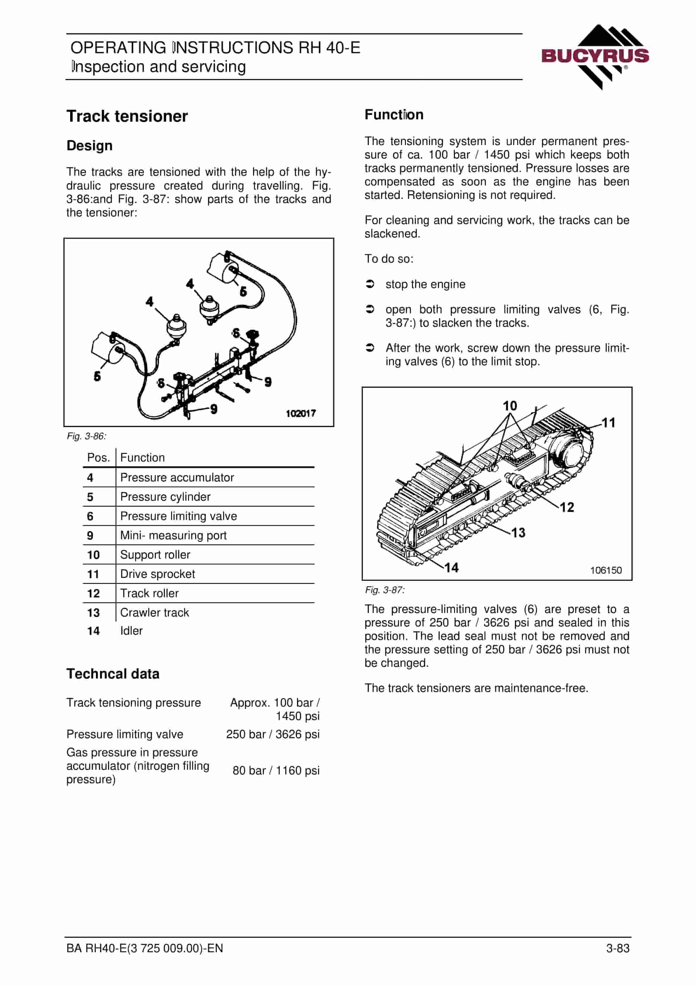 Bucyrus RH40E Hydraulic Excavator Operating Instructions 3725009 4 Bucyrus RH40E Hydraulic Excavator Operating Instructions 3725009 - Image 4