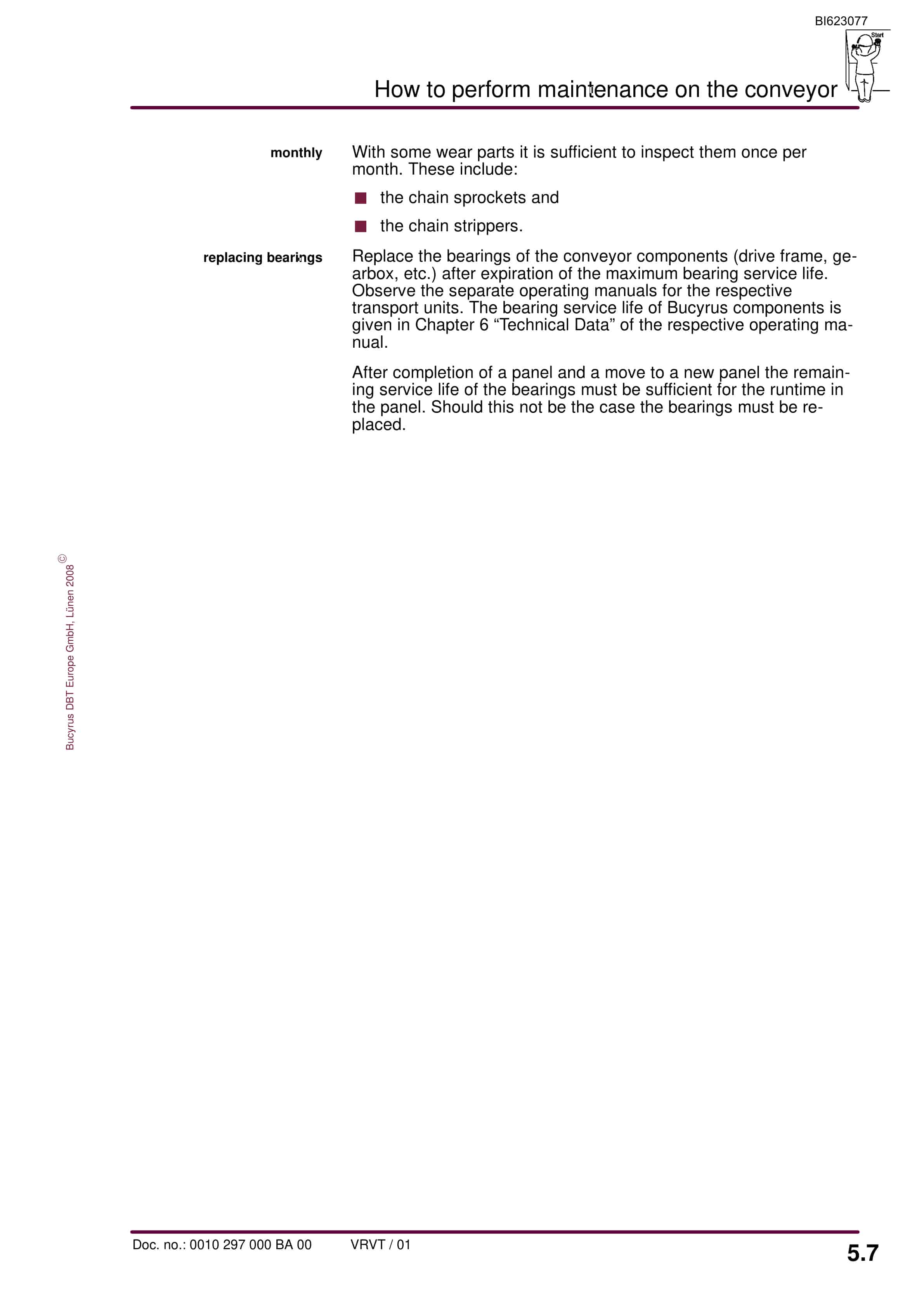 Bucyrus RHH-AFC PF 3-822 Operating Manual BI623077-4
