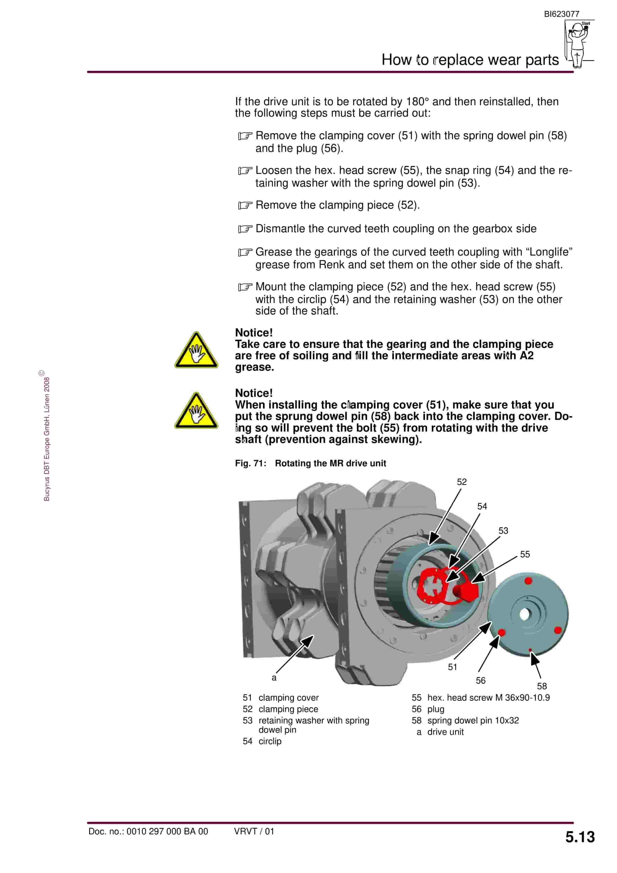 Bucyrus RHH-AFC PF 3-822 Operating Manual BI623077-5