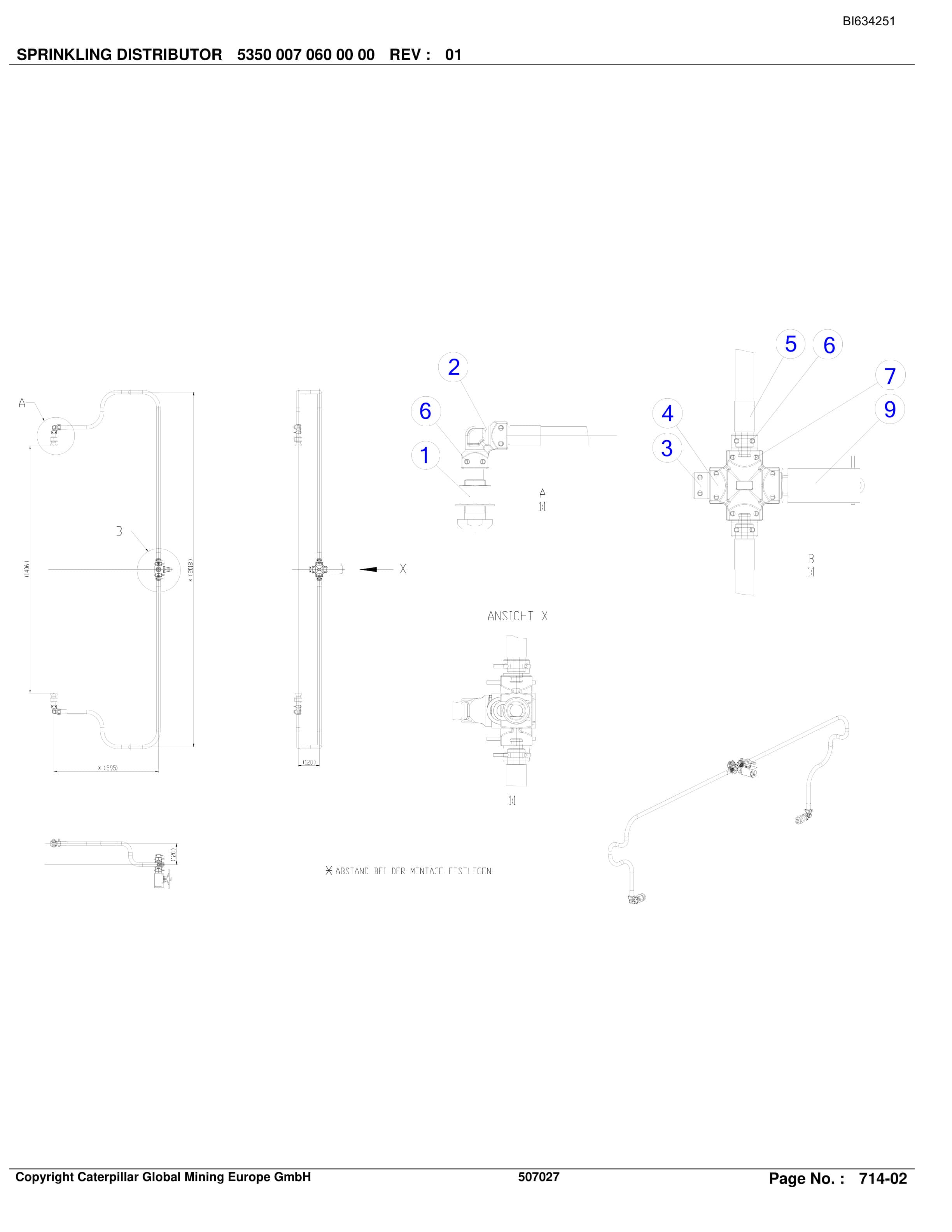 Bucyrus SBSL PF 6-1542 CA.52 M LG Parts Catalog BI634251-5