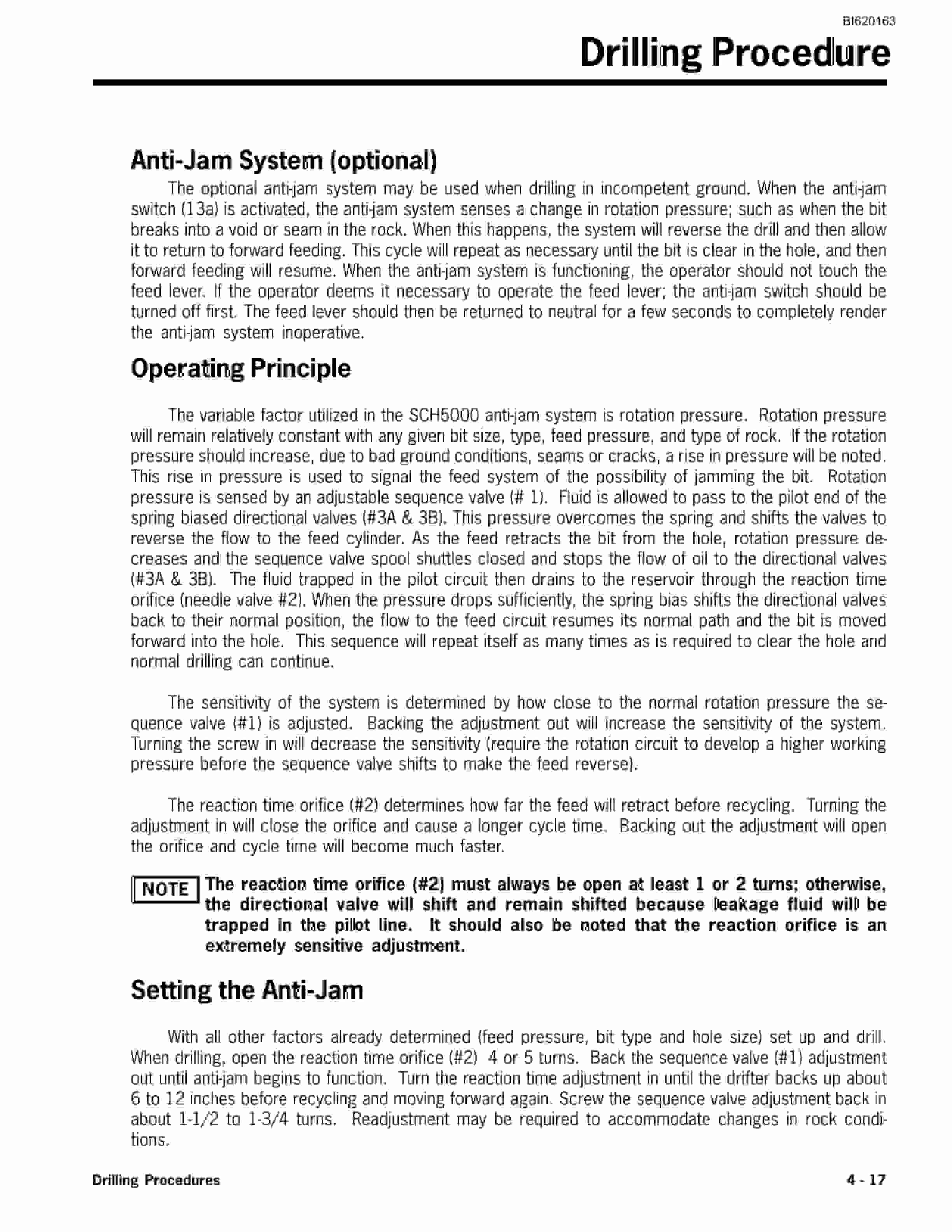Bucyrus SCH5000 Hydraulic Track Drill Technical Manual BI620163-2