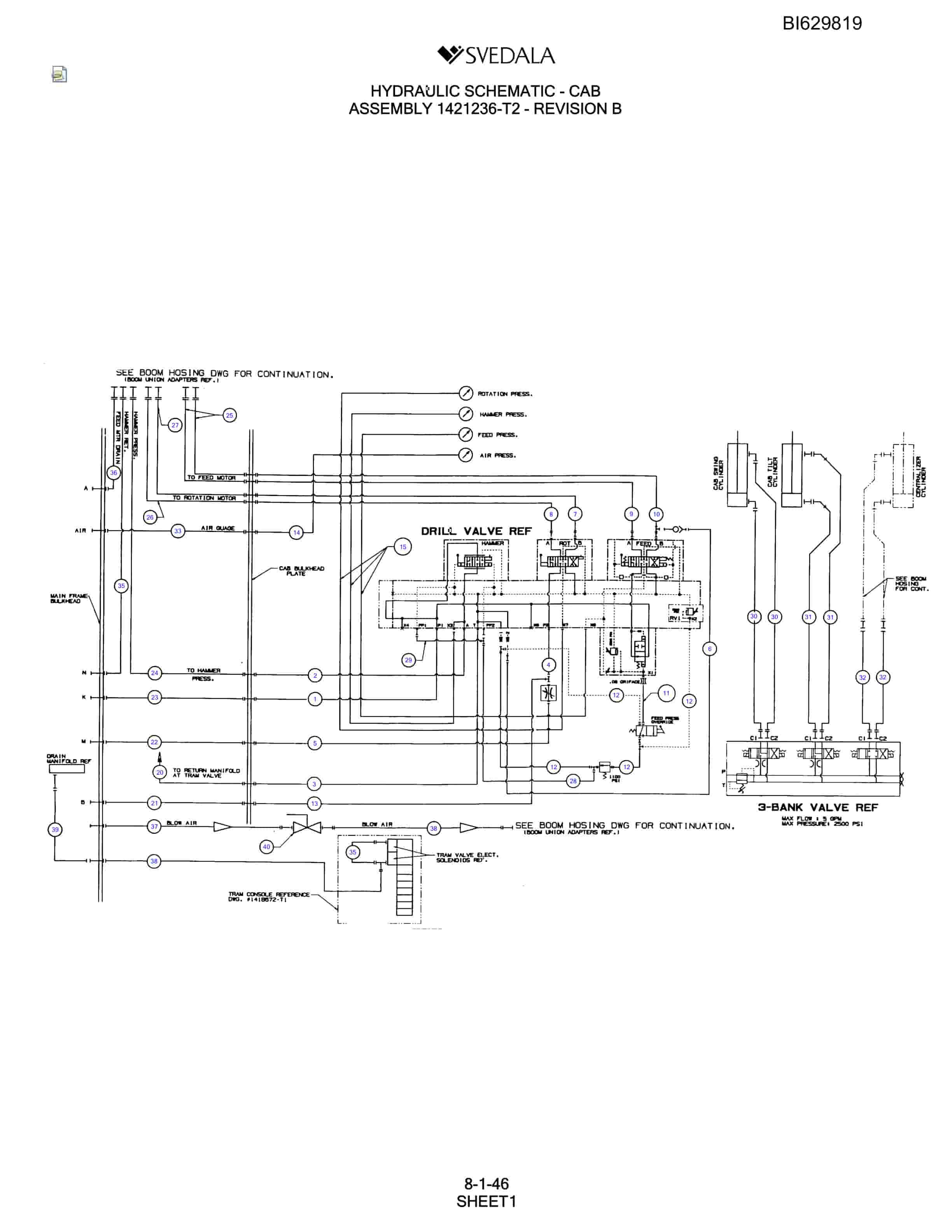Bucyrus SCH5000 Parts Catalog BI629819-5