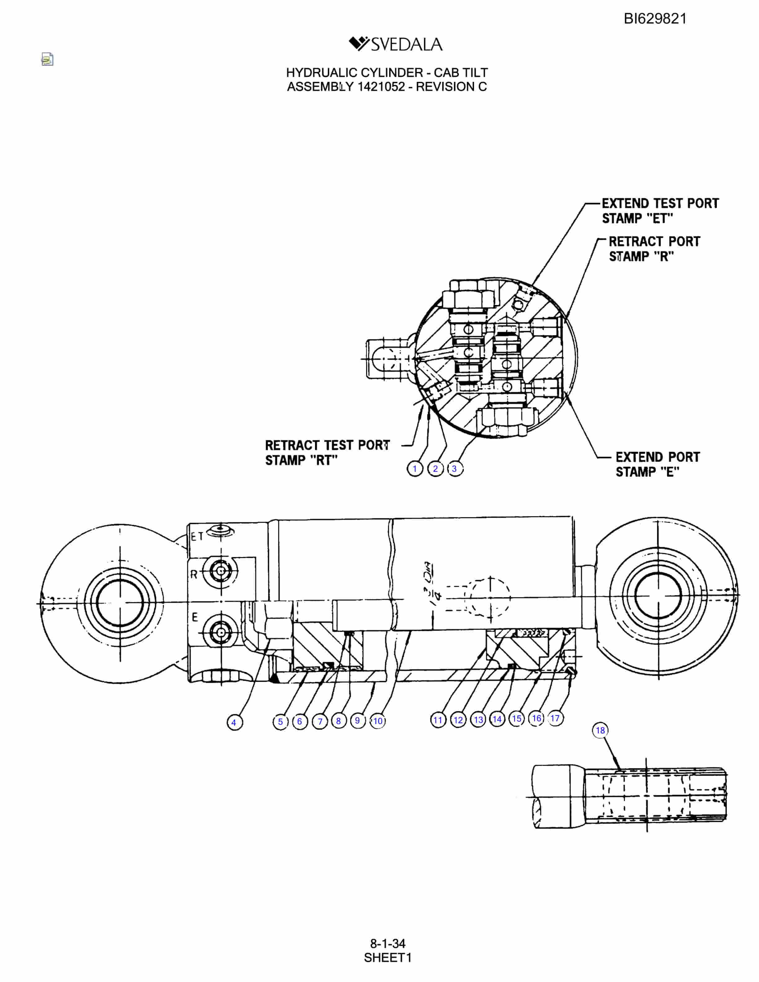 Bucyrus SCH5000 Parts Catalog BI629821-4