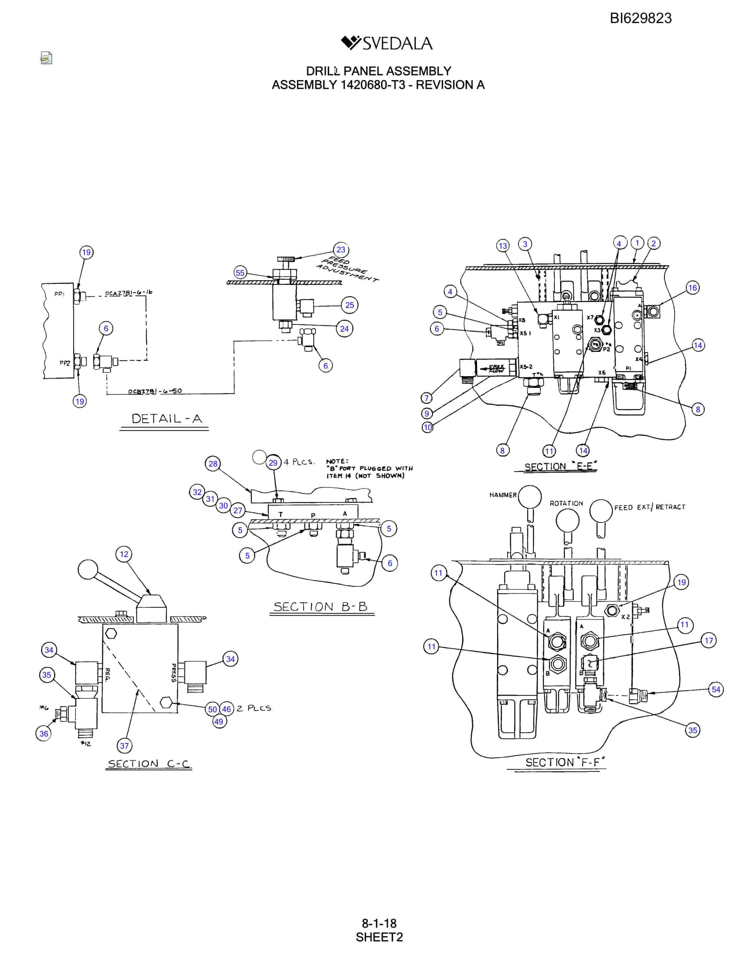 Bucyrus SCH5000 Parts Catalog BI629823-3