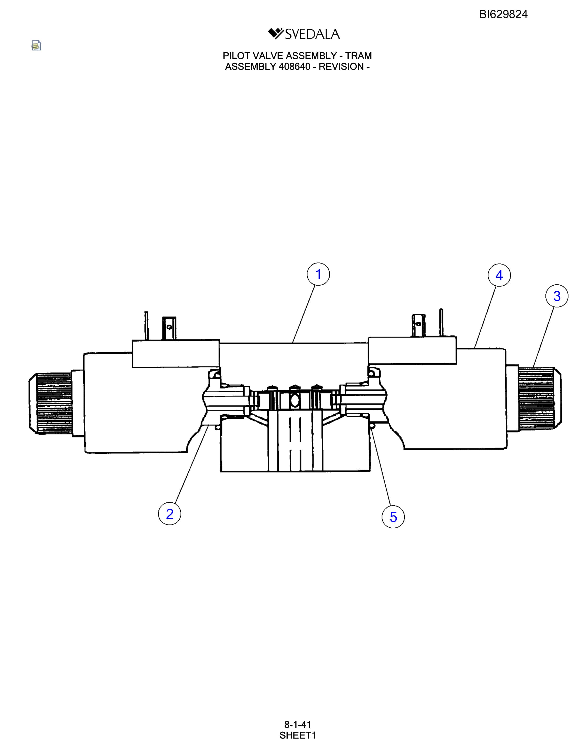 Bucyrus SCH5000 Parts Catalog BI629824-5