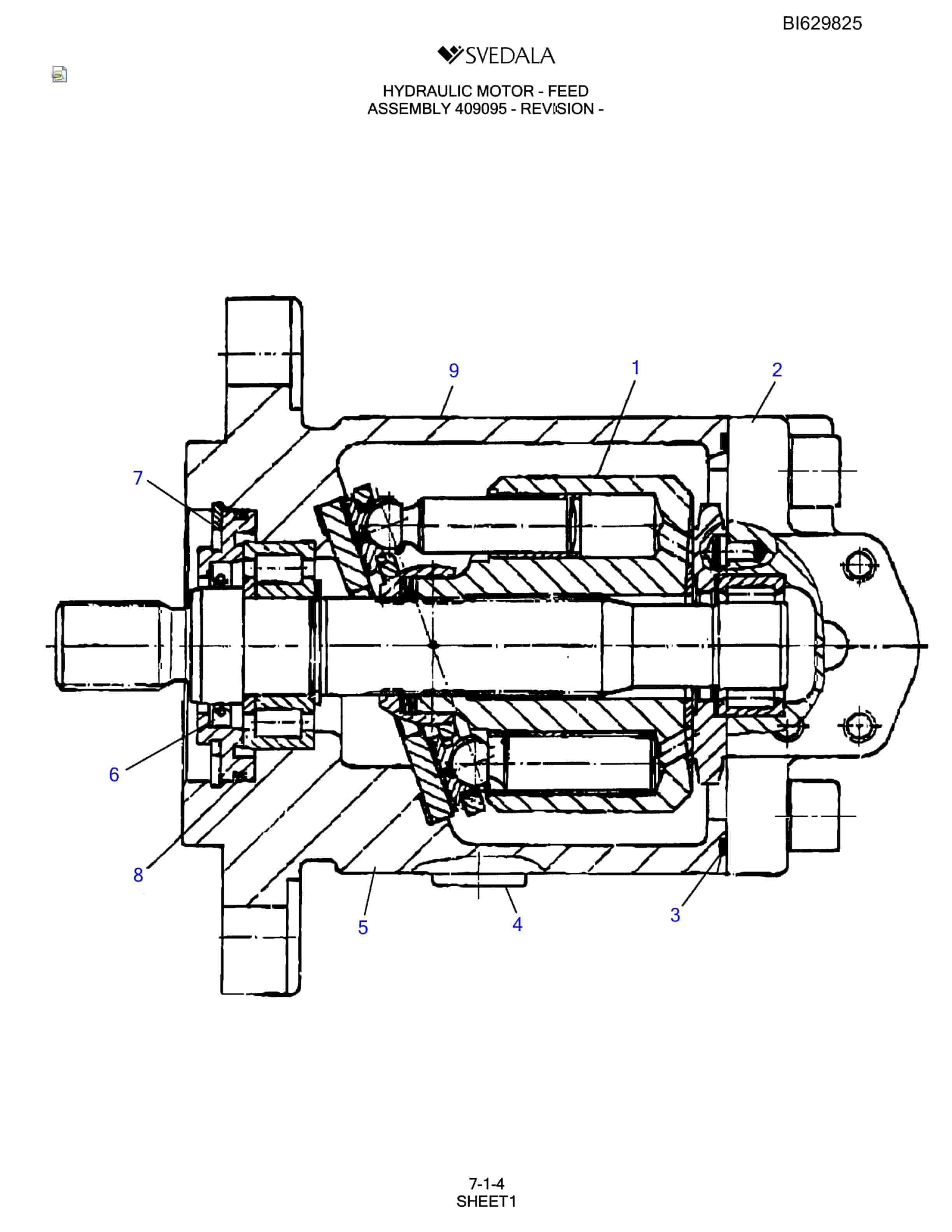 Bucyrus SCH5000 Parts Catalog BI629825-2