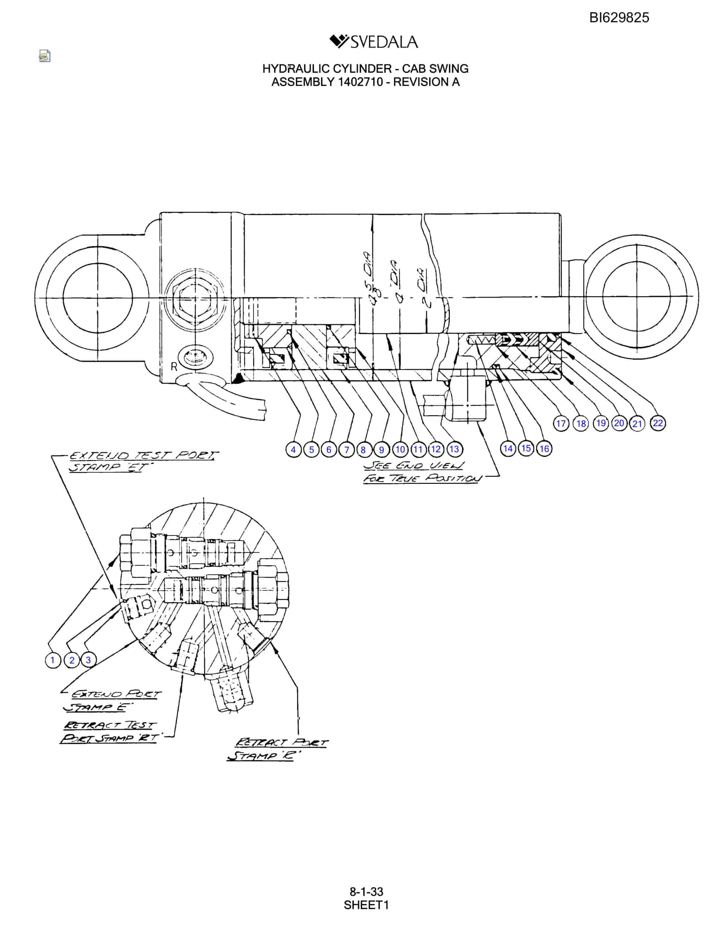 Bucyrus SCH5000 Parts Catalog BI629825-4