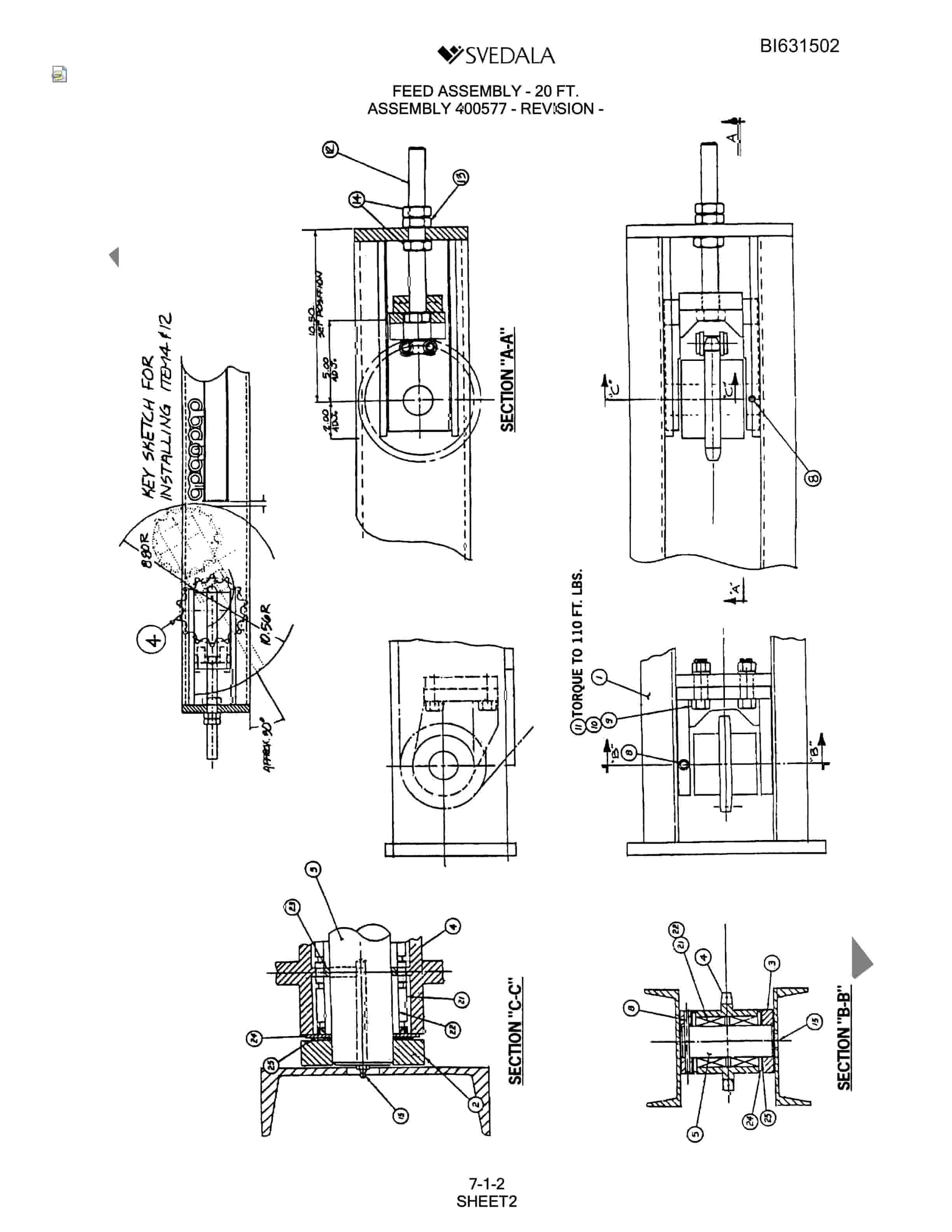 Bucyrus SCH5000 Parts Catalog BI631502-2