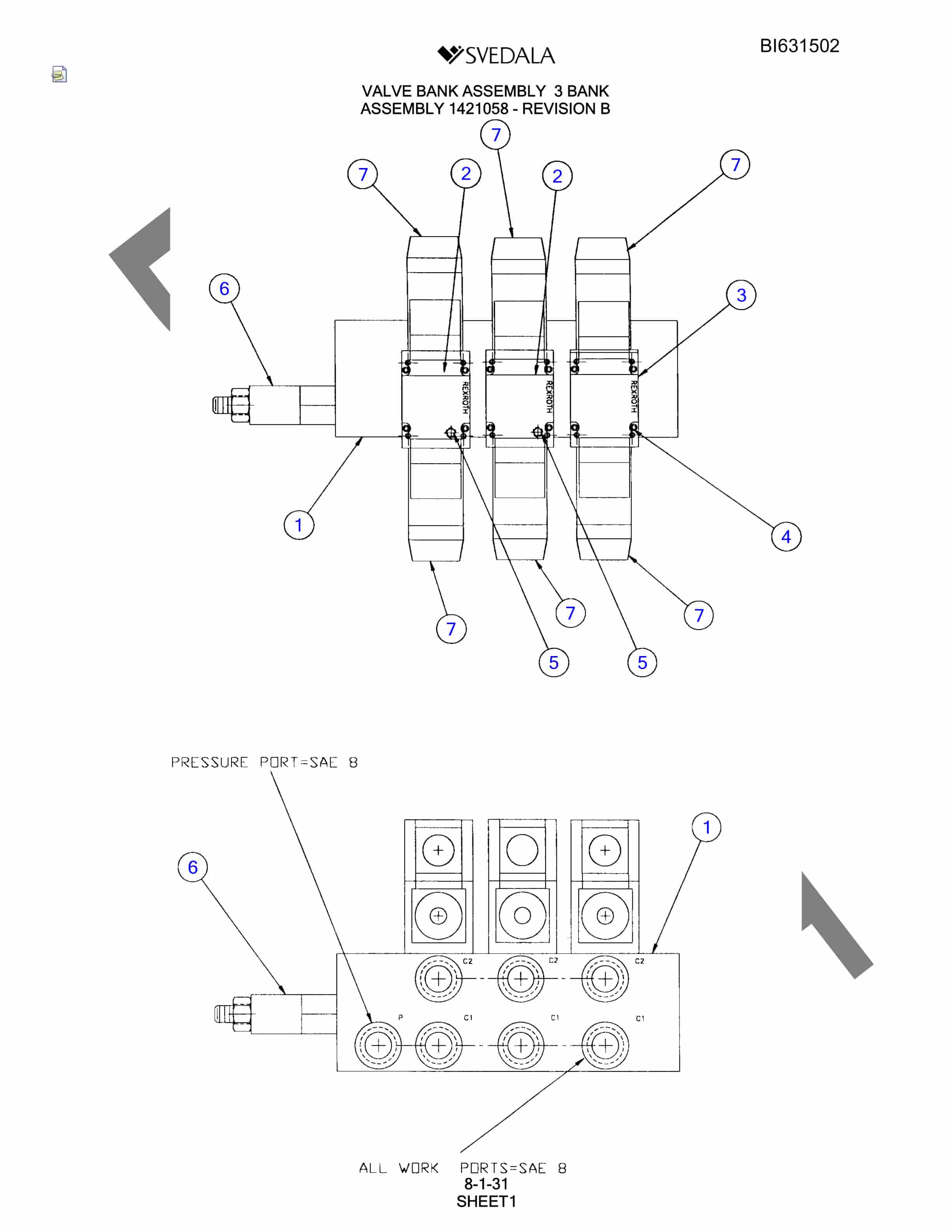 Bucyrus SCH5000 Parts Catalog BI631502-4