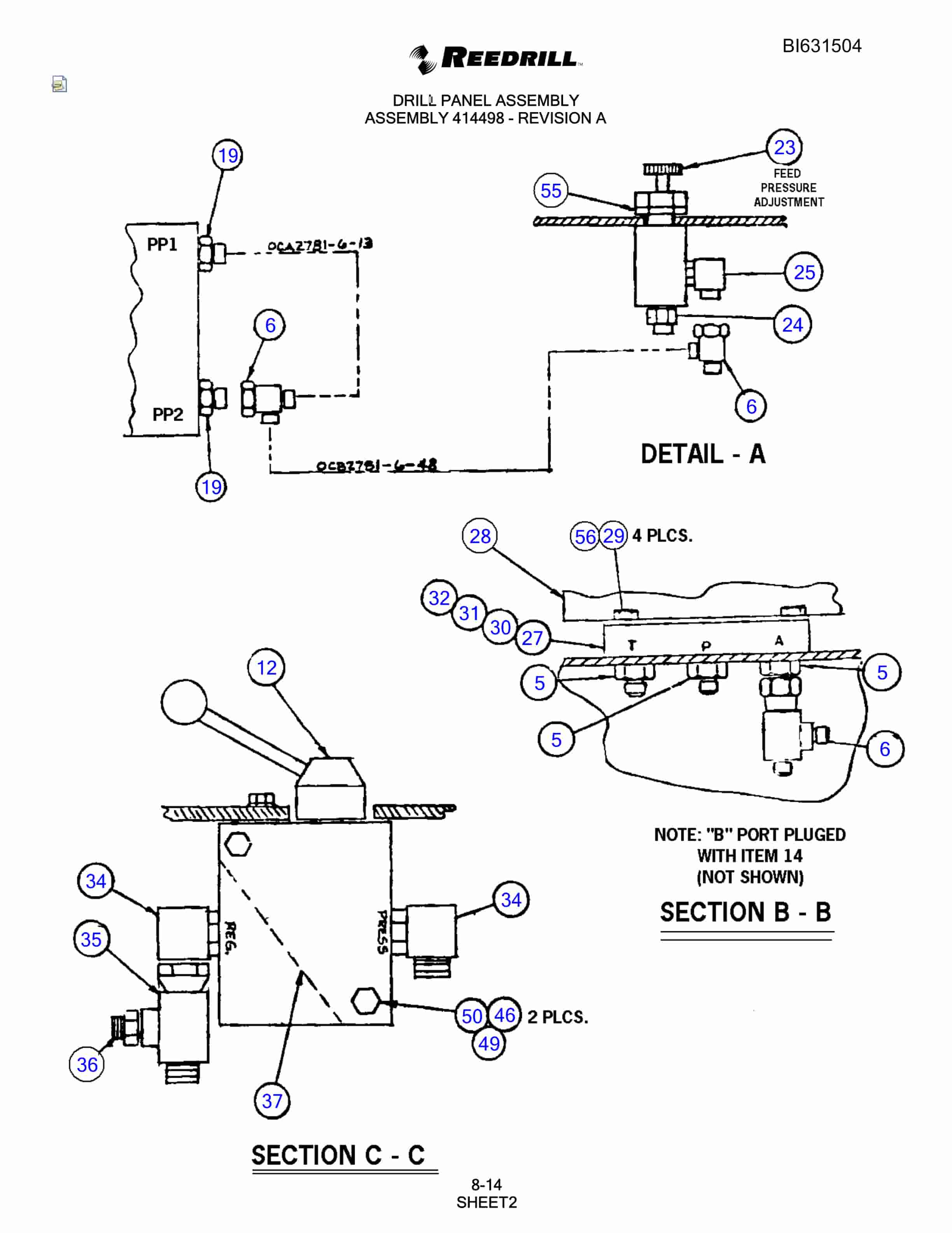 Bucyrus SCH5000 Parts Catalog BI631504-3