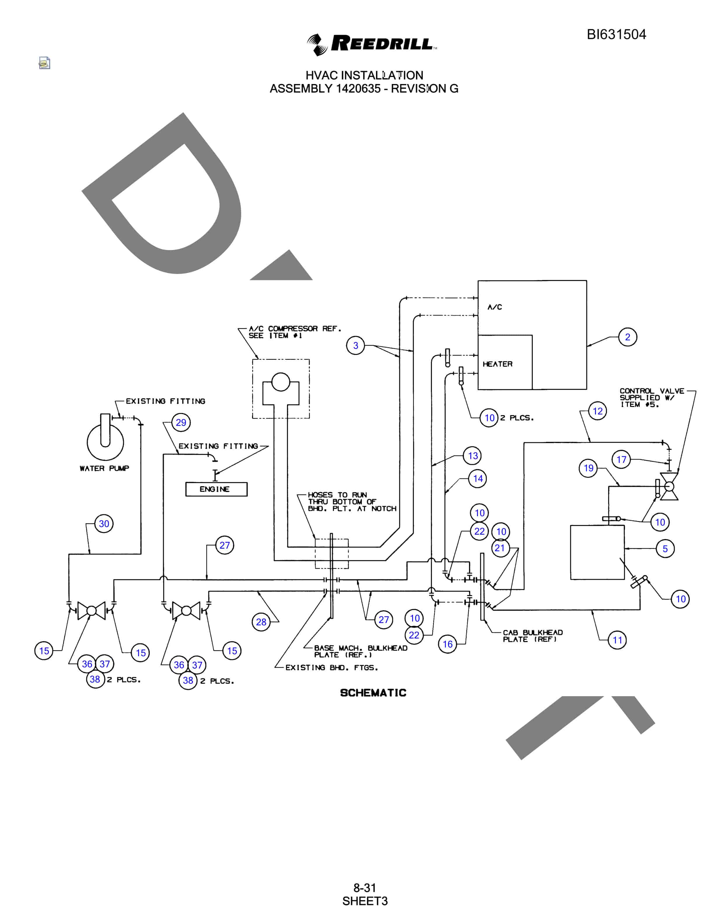 Bucyrus SCH5000 Parts Catalog BI631504-4