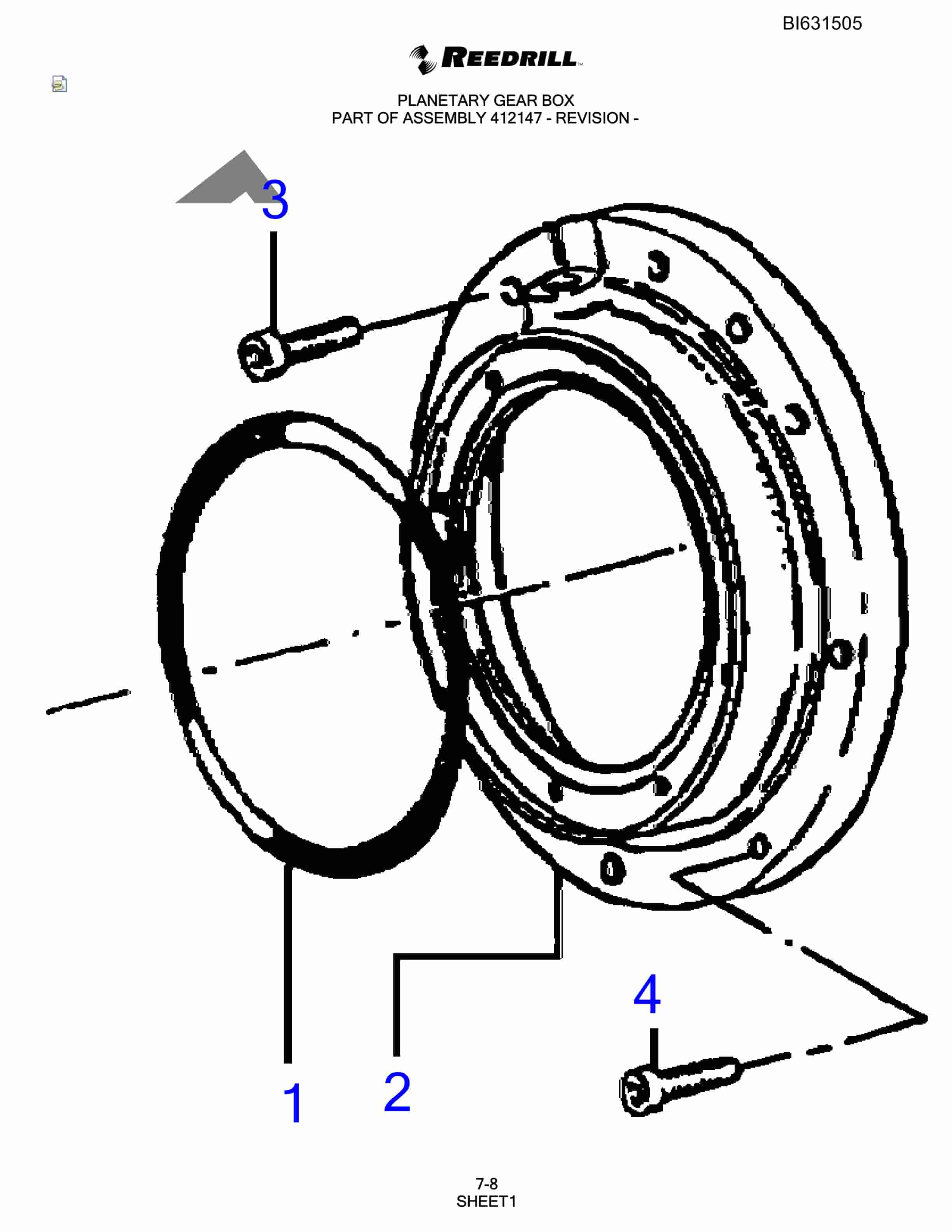 Bucyrus SCH5000 Parts Catalog BI631505-2
