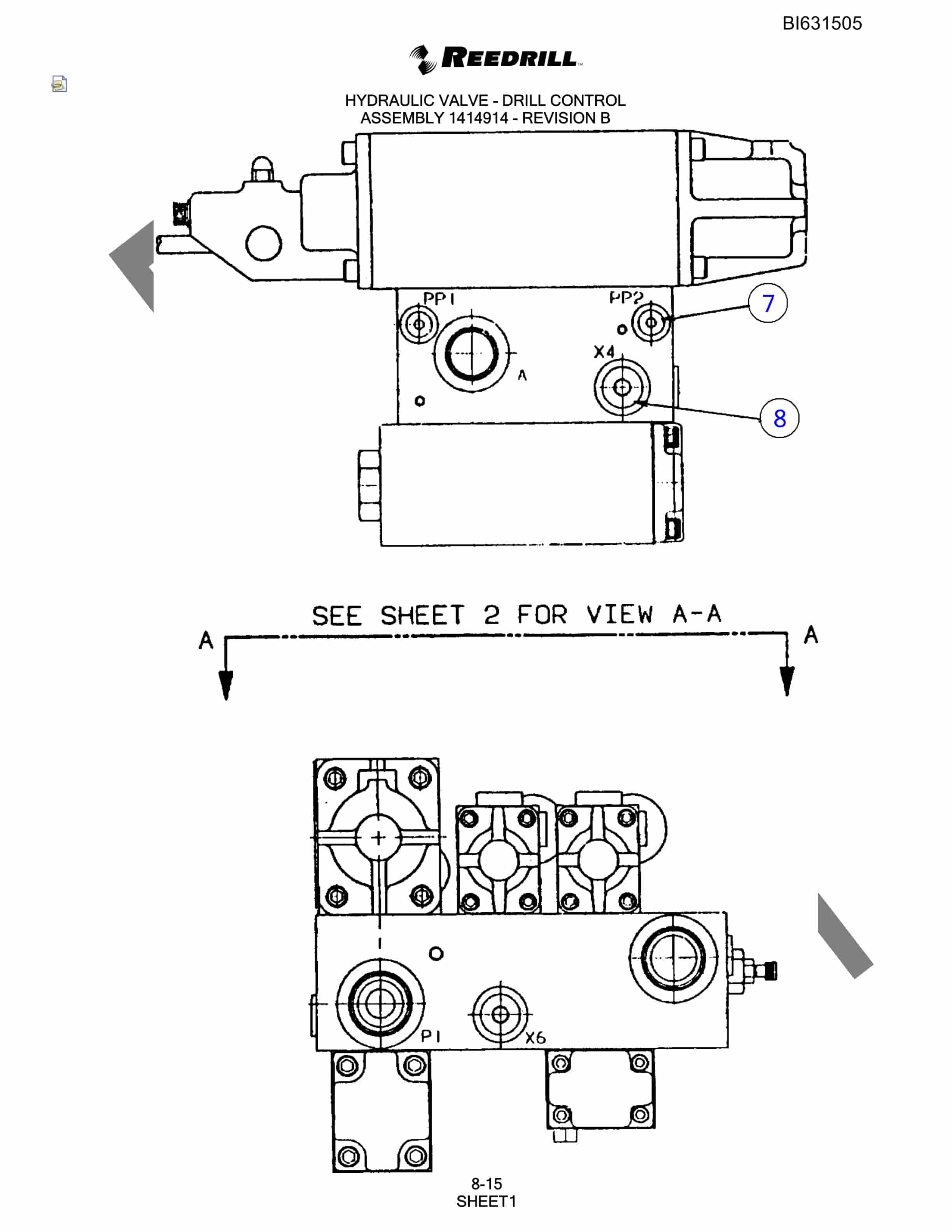 Bucyrus SCH5000 Parts Catalog BI631505-3