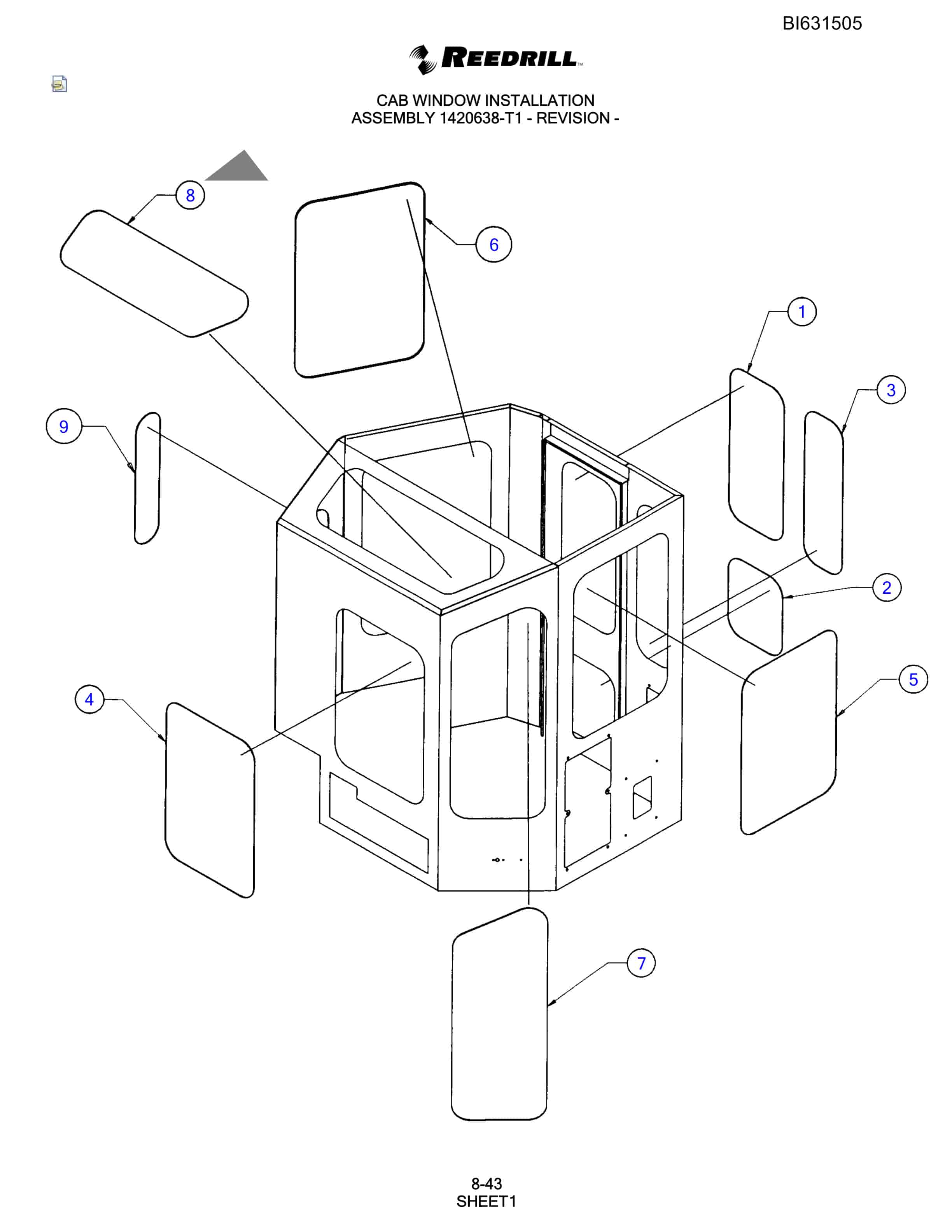 Bucyrus SCH5000 Parts Catalog BI631505-5