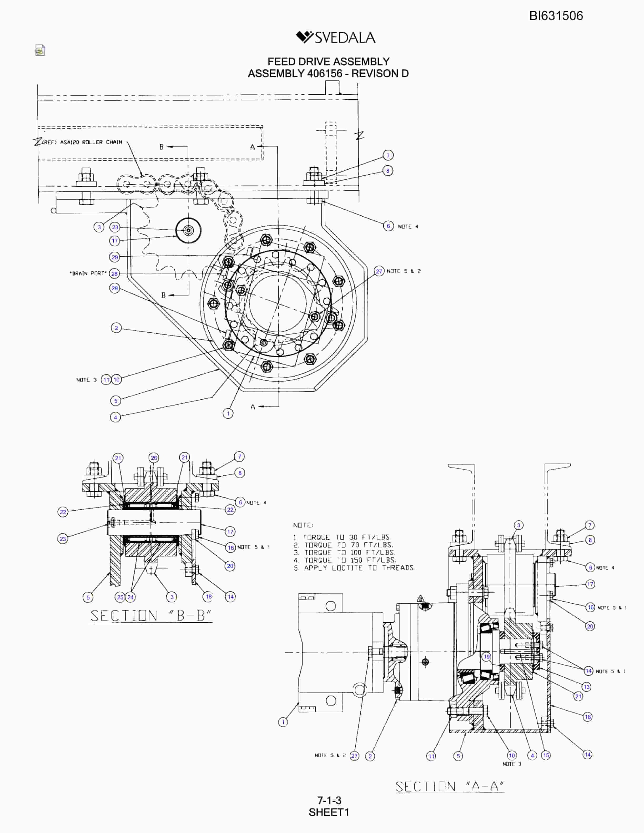 Bucyrus SCH5000 Parts Catalog BI631506-2