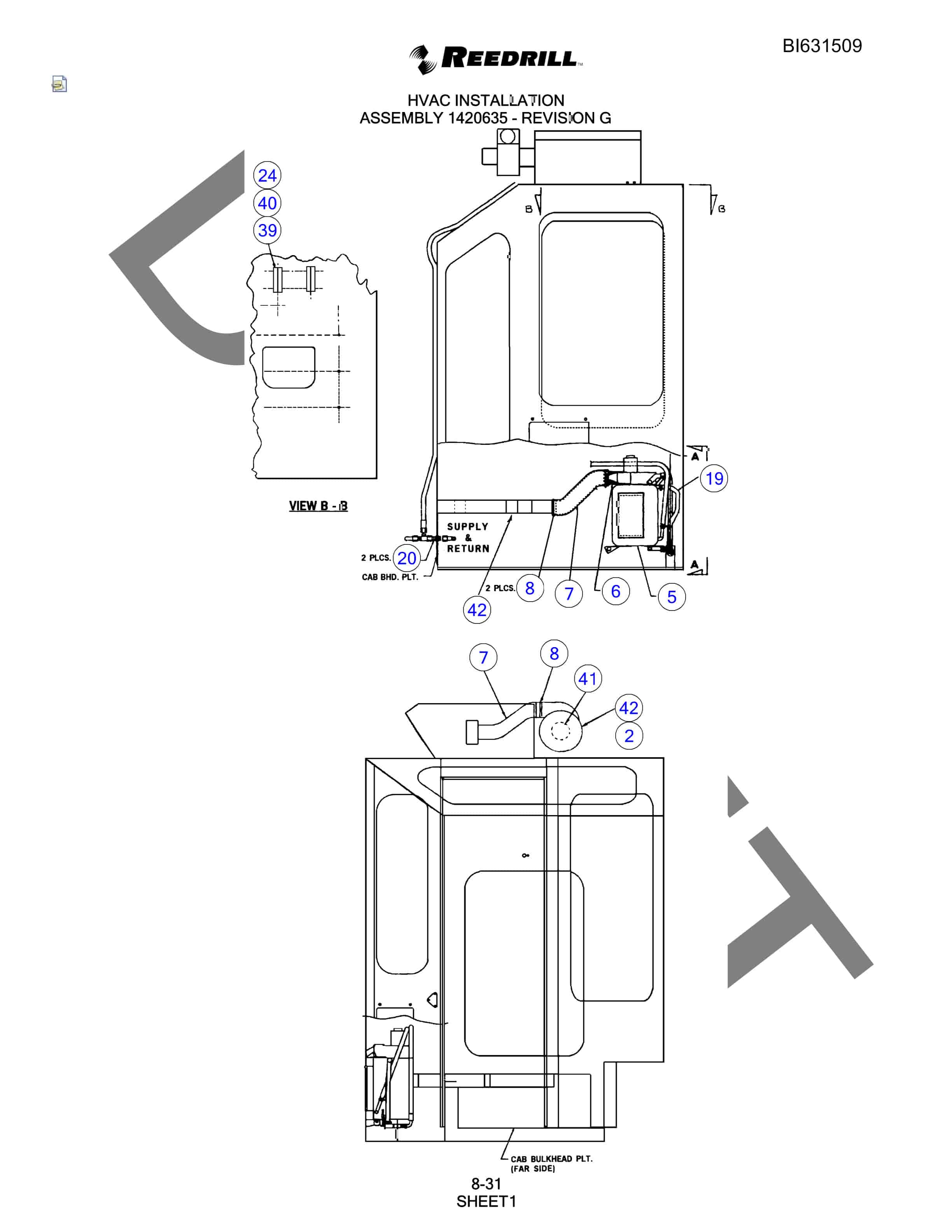 Bucyrus SCH5000 Parts Catalog BI631509-4