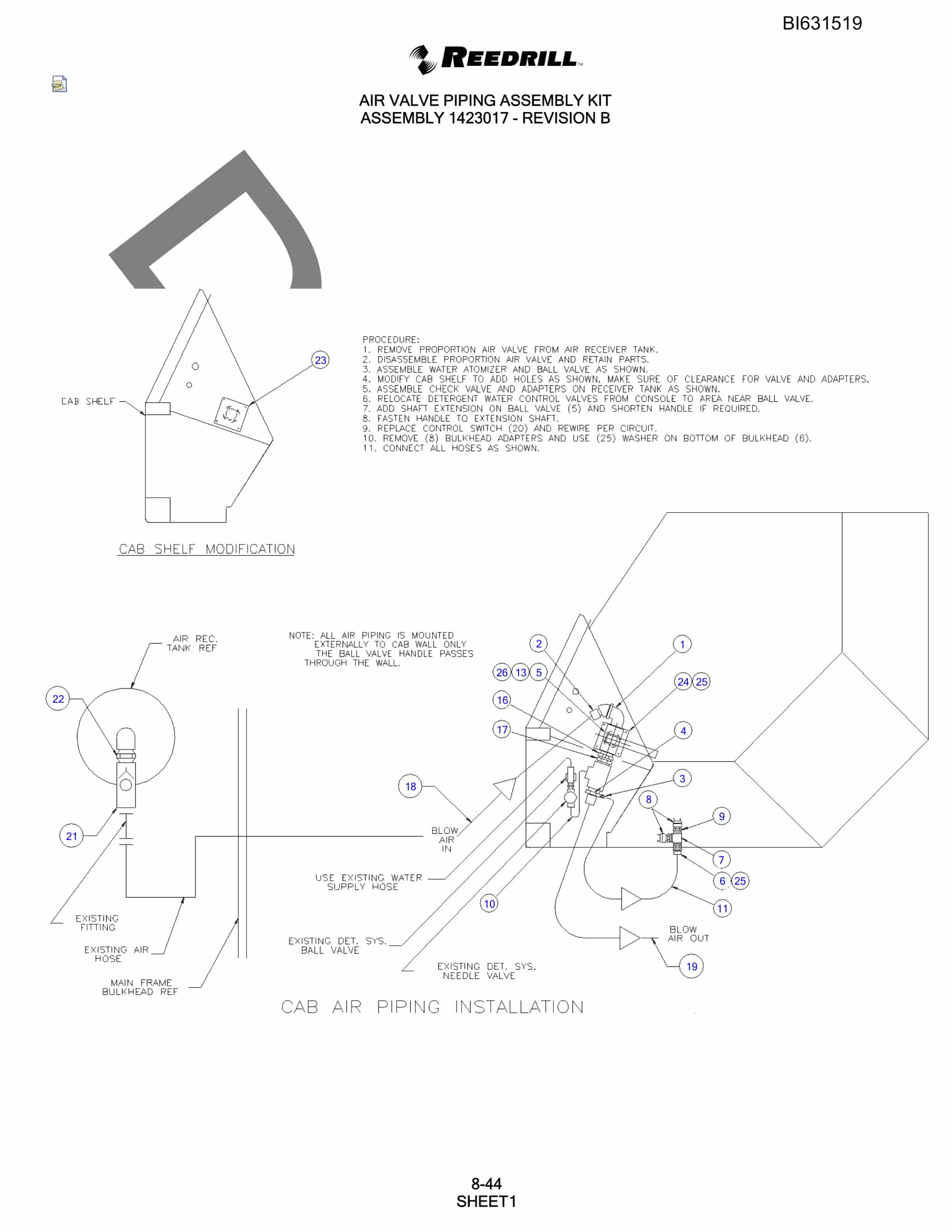 Bucyrus SCH5000 Parts Catalog BI631519-5