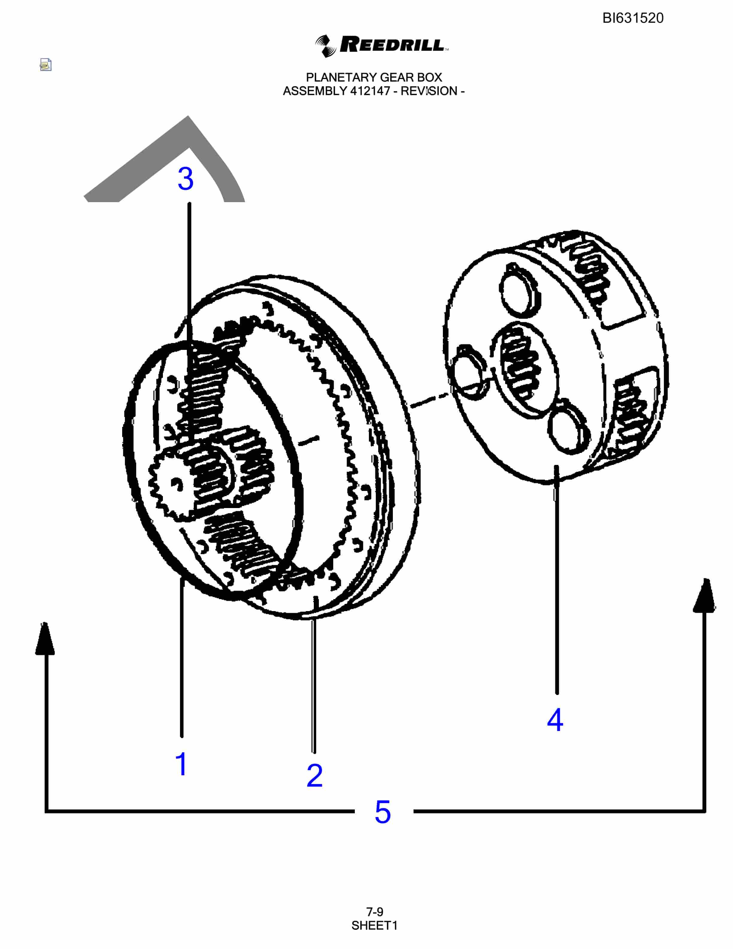 Bucyrus SCH5000 Parts Catalog BI631520-2