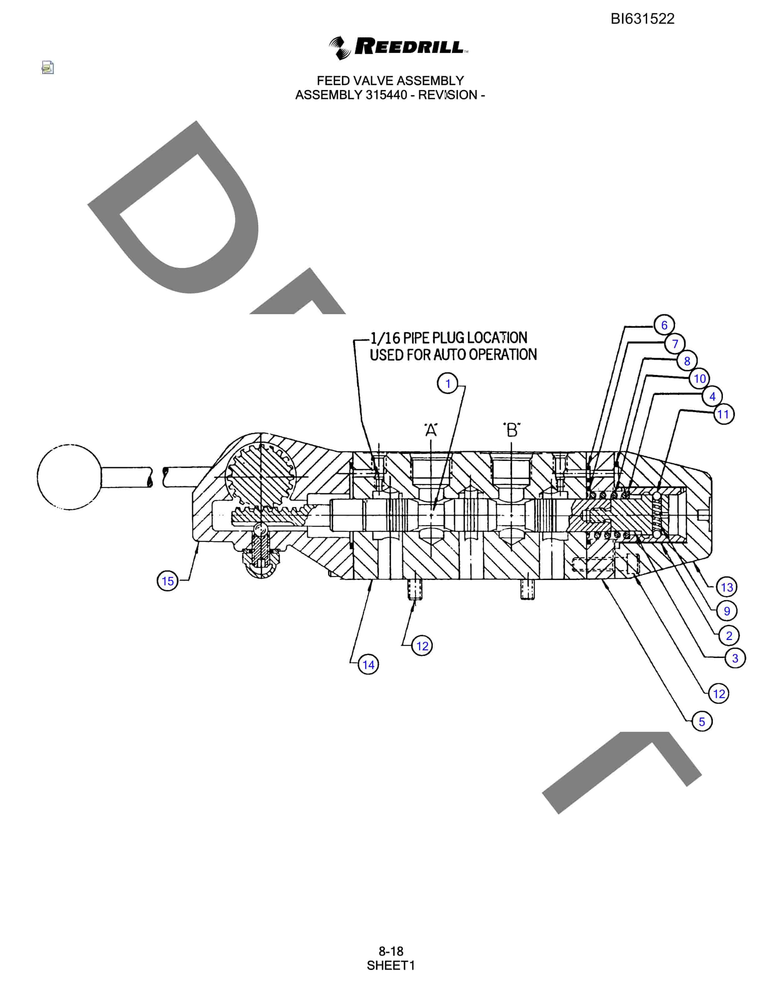 Bucyrus SCH5000 Parts Catalog BI631522-3