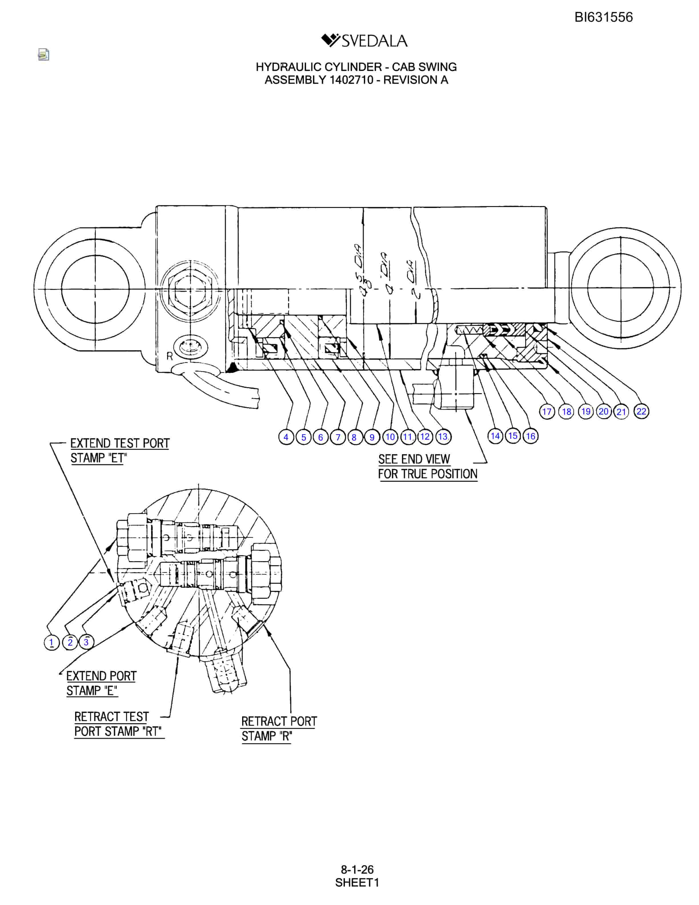 Bucyrus SCH5000 Parts Catalog BI631556-4