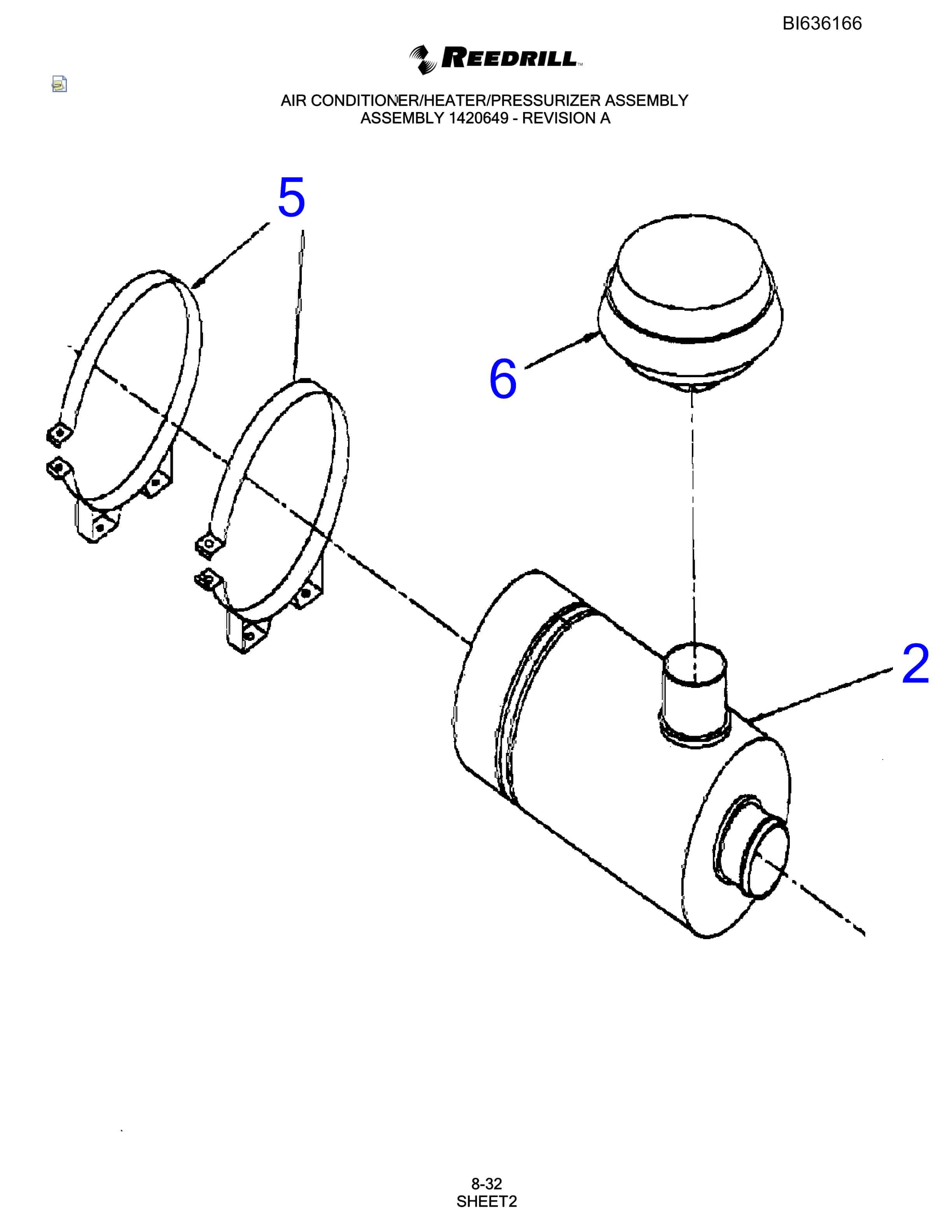 Bucyrus SCH5000 Parts Catalog BI636166-4