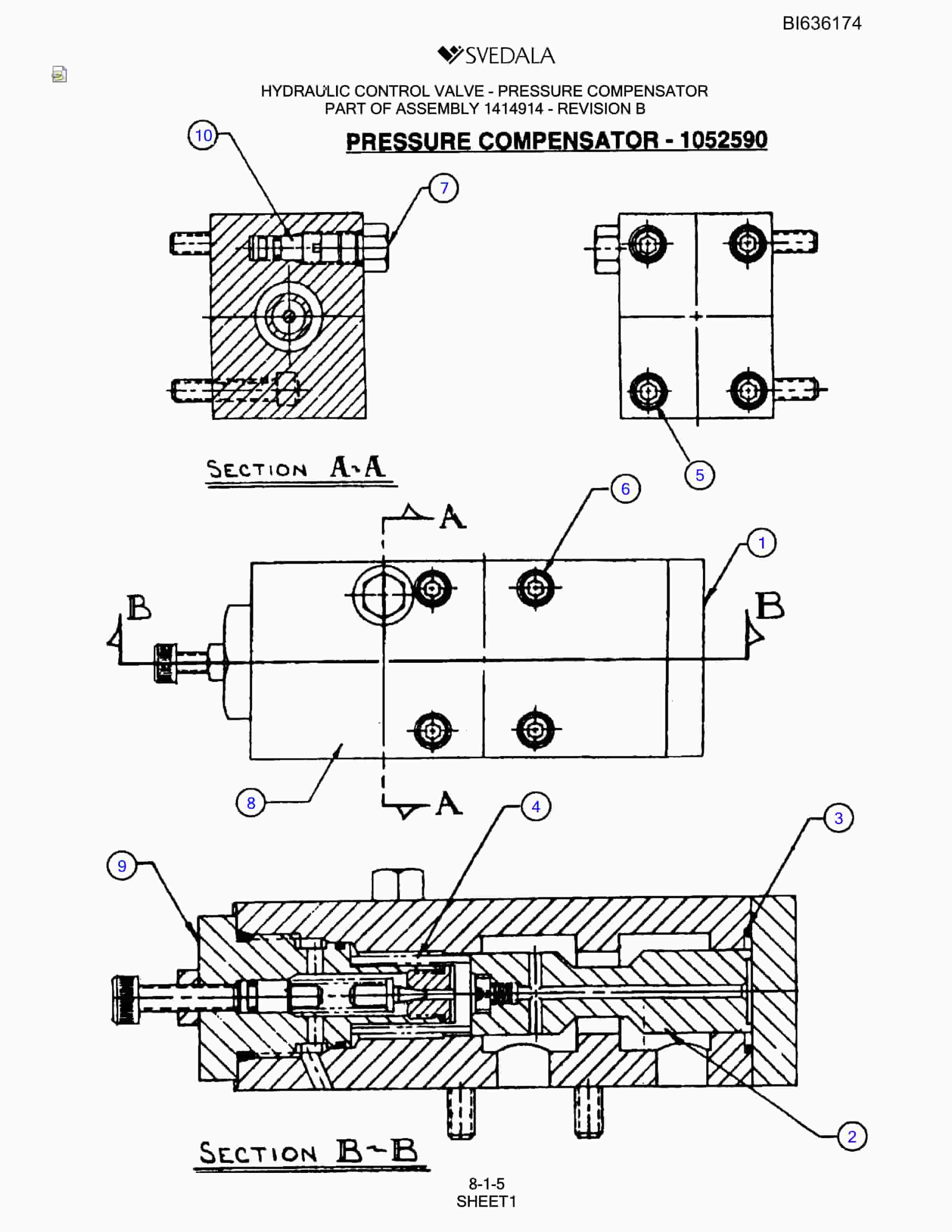 Bucyrus SCH5000 Parts Catalog BI636174-3