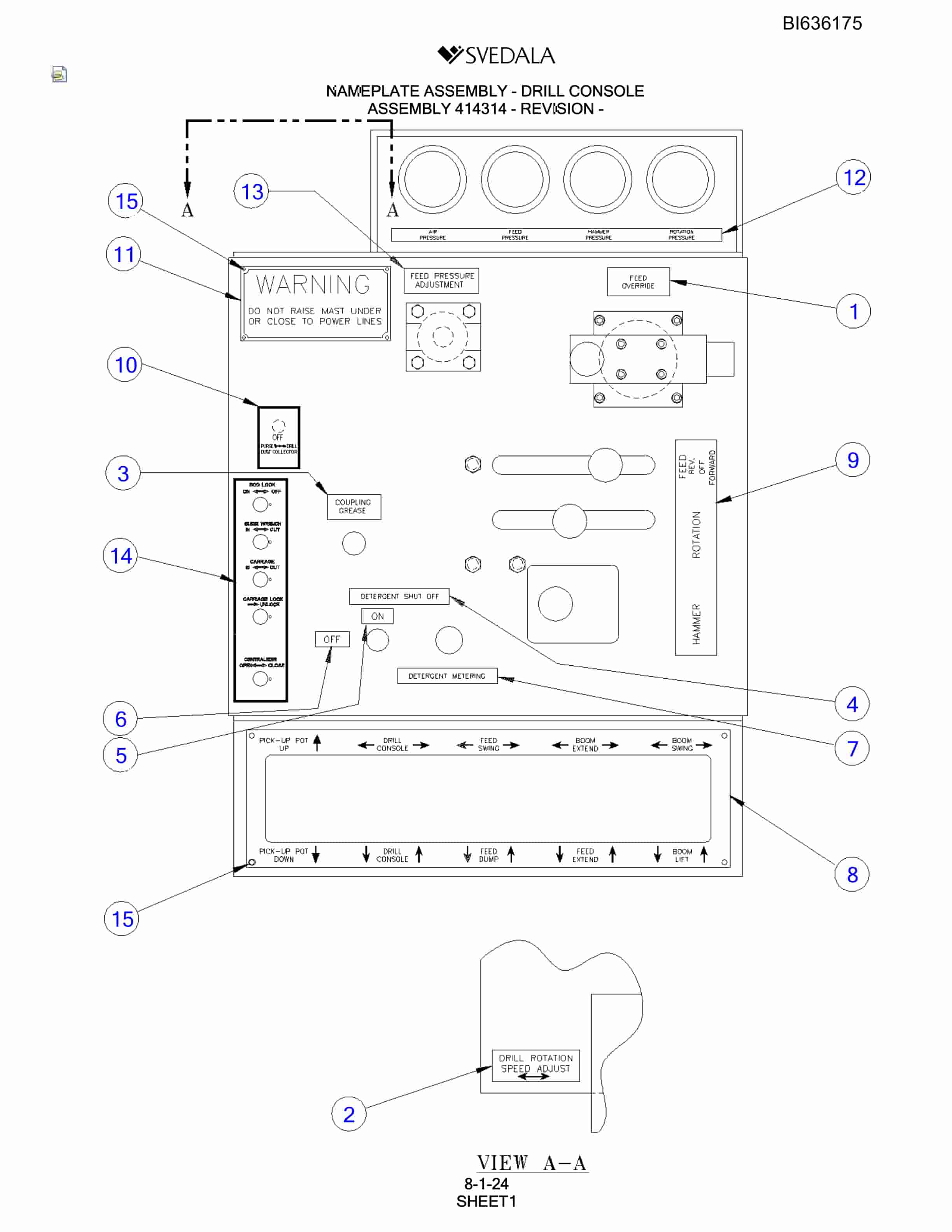 Bucyrus SCH5000 Parts Catalog BI636175-5