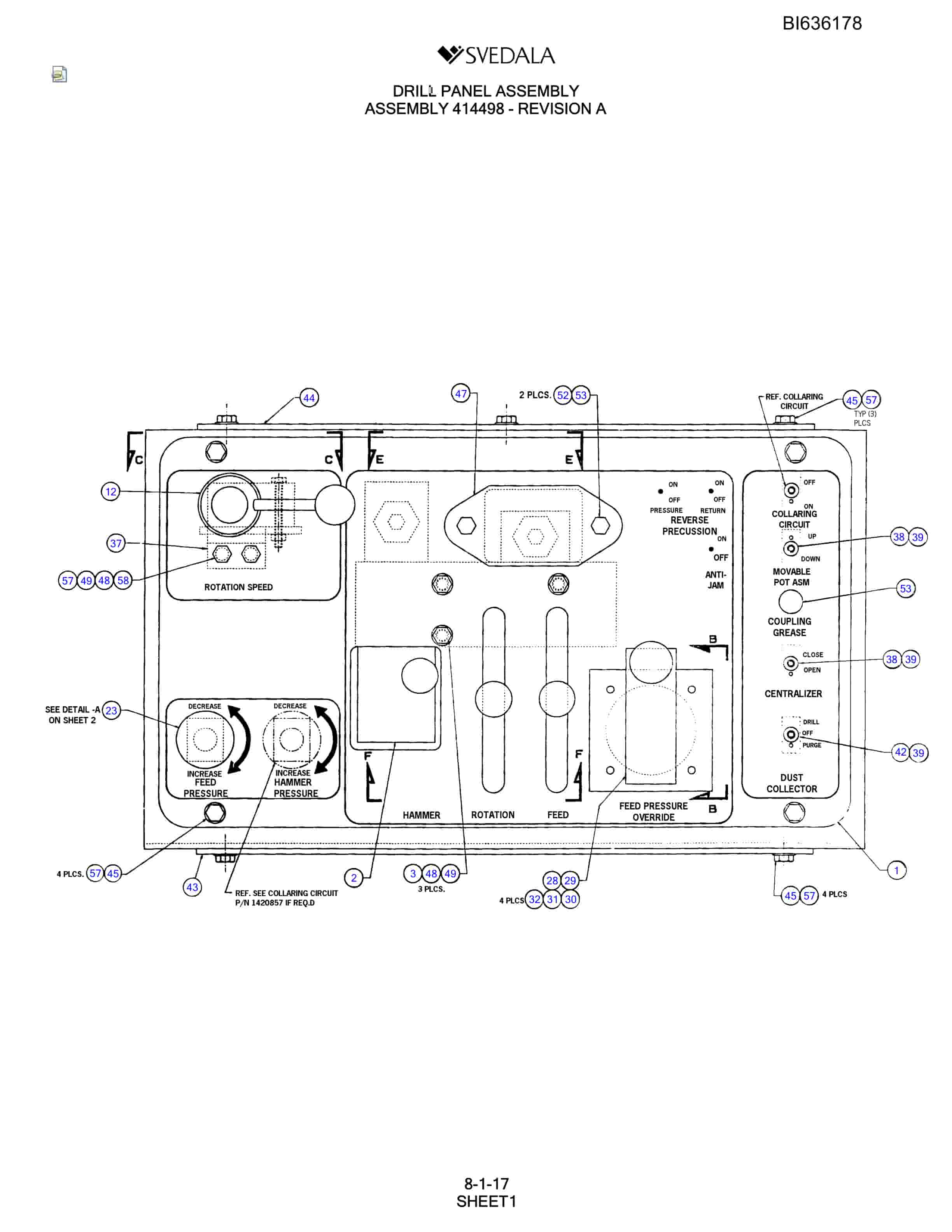 Bucyrus SCH5000 Parts Catalog BI636178-3