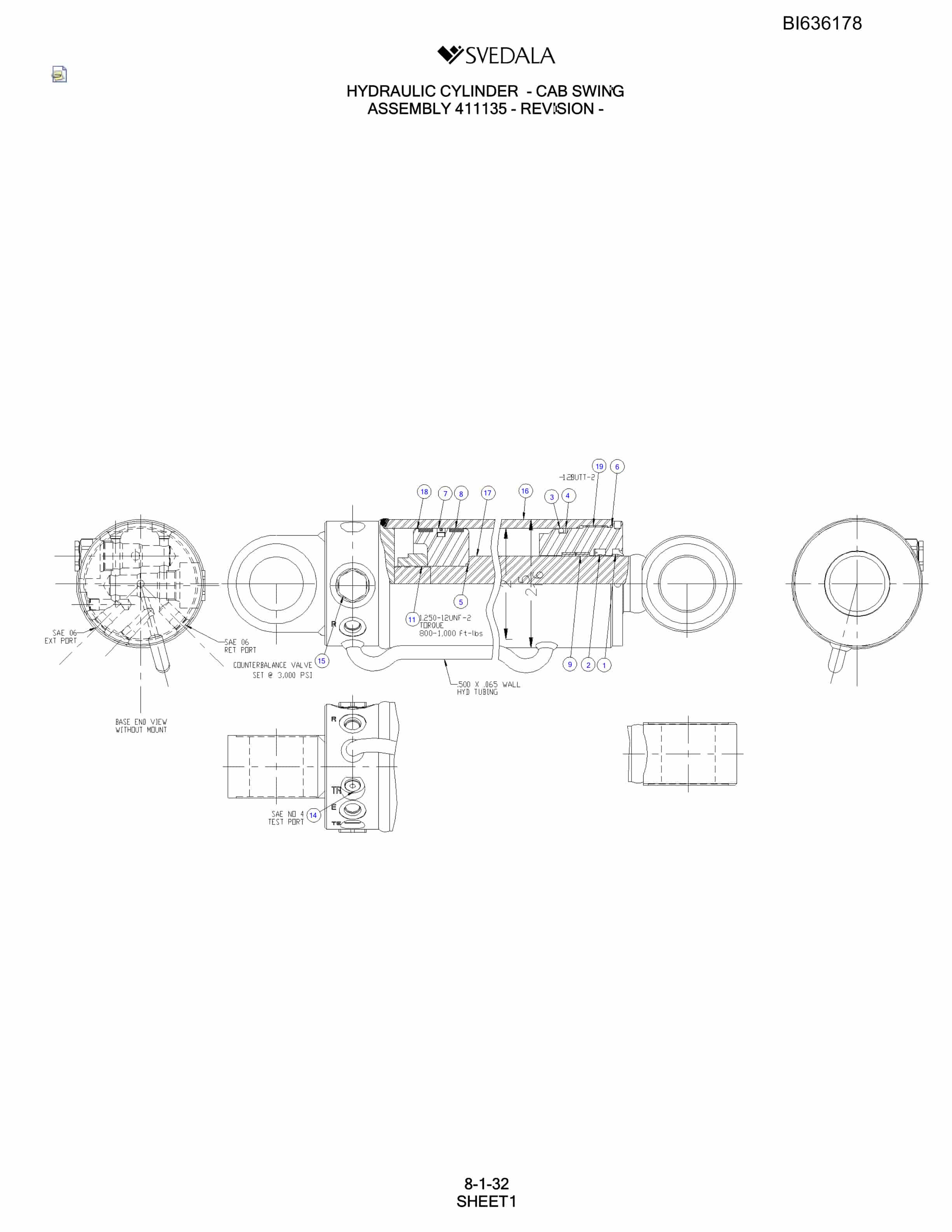 Bucyrus SCH5000 Parts Catalog BI636178-4